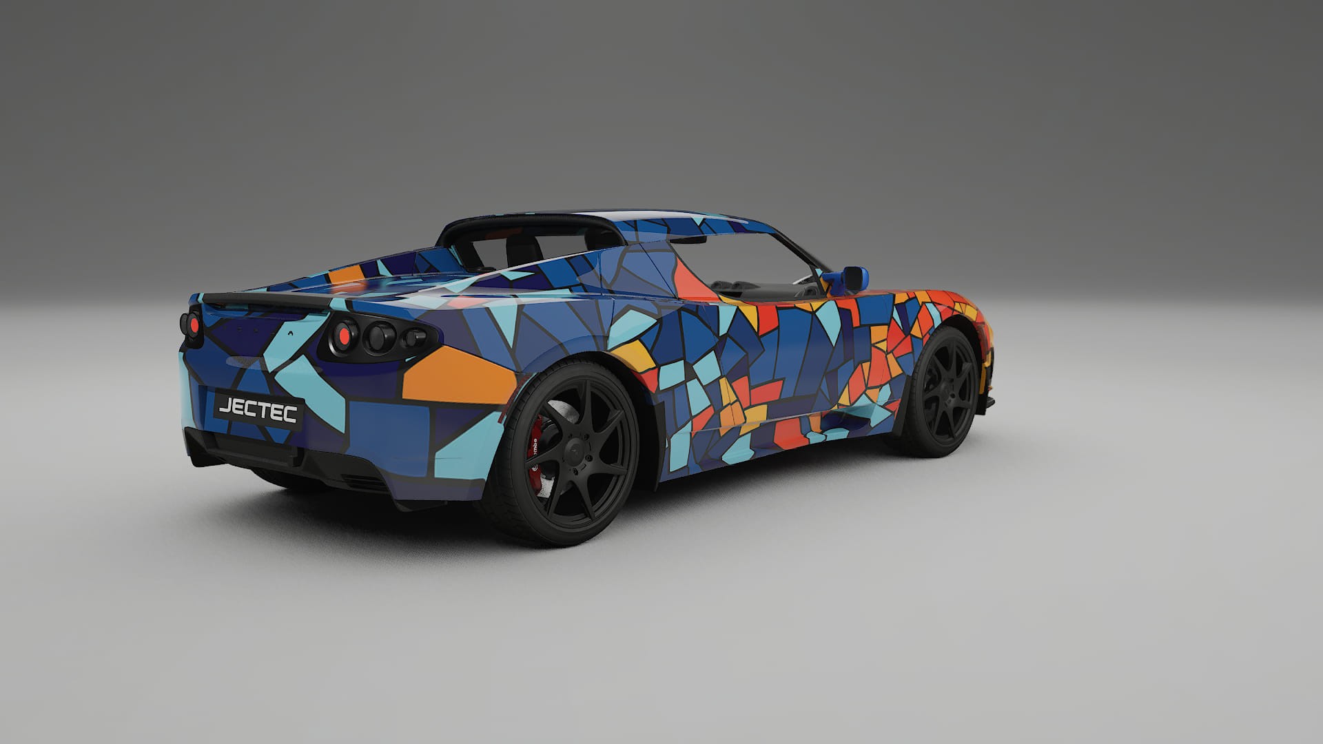 Tesla Roadster 2.5 BARCELONA – Ontworpen Wrap PPF Kit van Printbaar Polyurethaanfolie