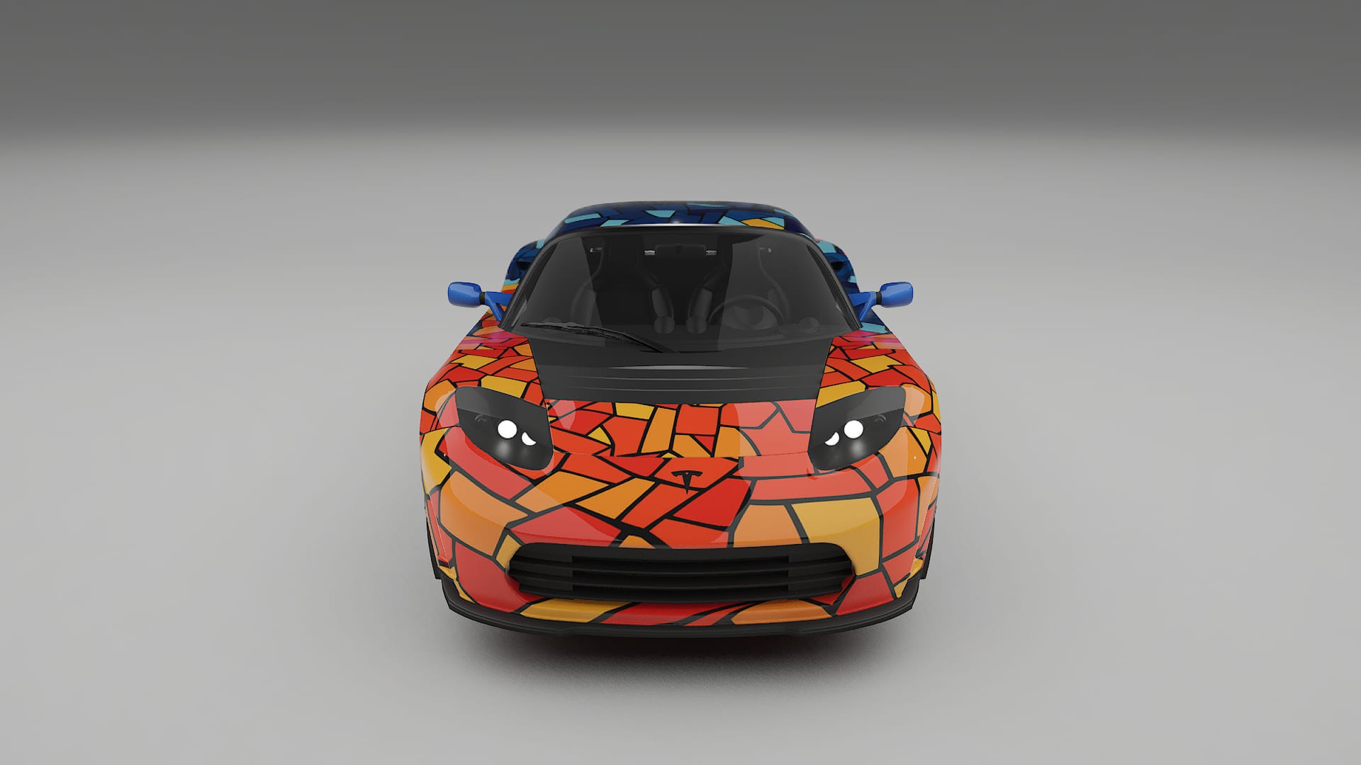 Tesla Roadster 2.5 BARCELONA – Ontworpen Wrap PPF Kit van Printbaar Polyurethaanfolie