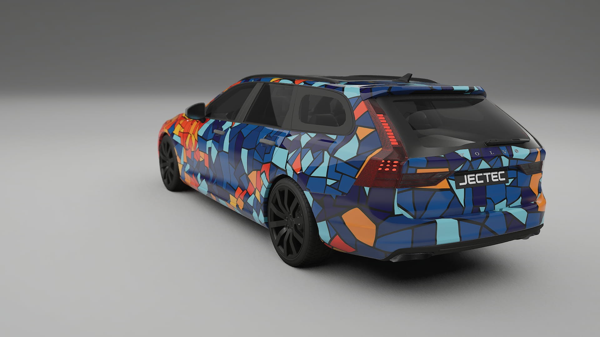 Volvo V90 P5 BARCELONA – Ontworpen Wrap PPF Kit van Printbaar Polyurethaanfolie