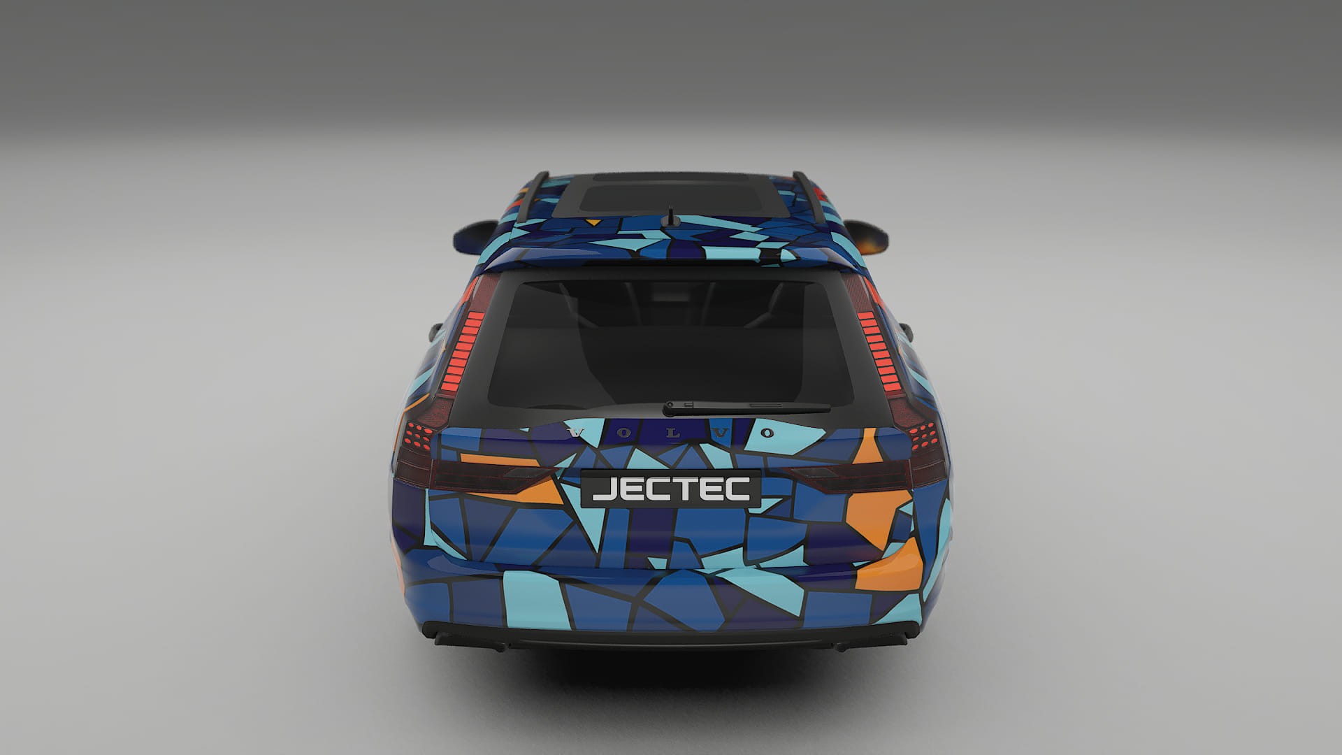 Volvo V90 P5 BARCELONA – Ontworpen Wrap PPF Kit van Printbaar Polyurethaanfolie