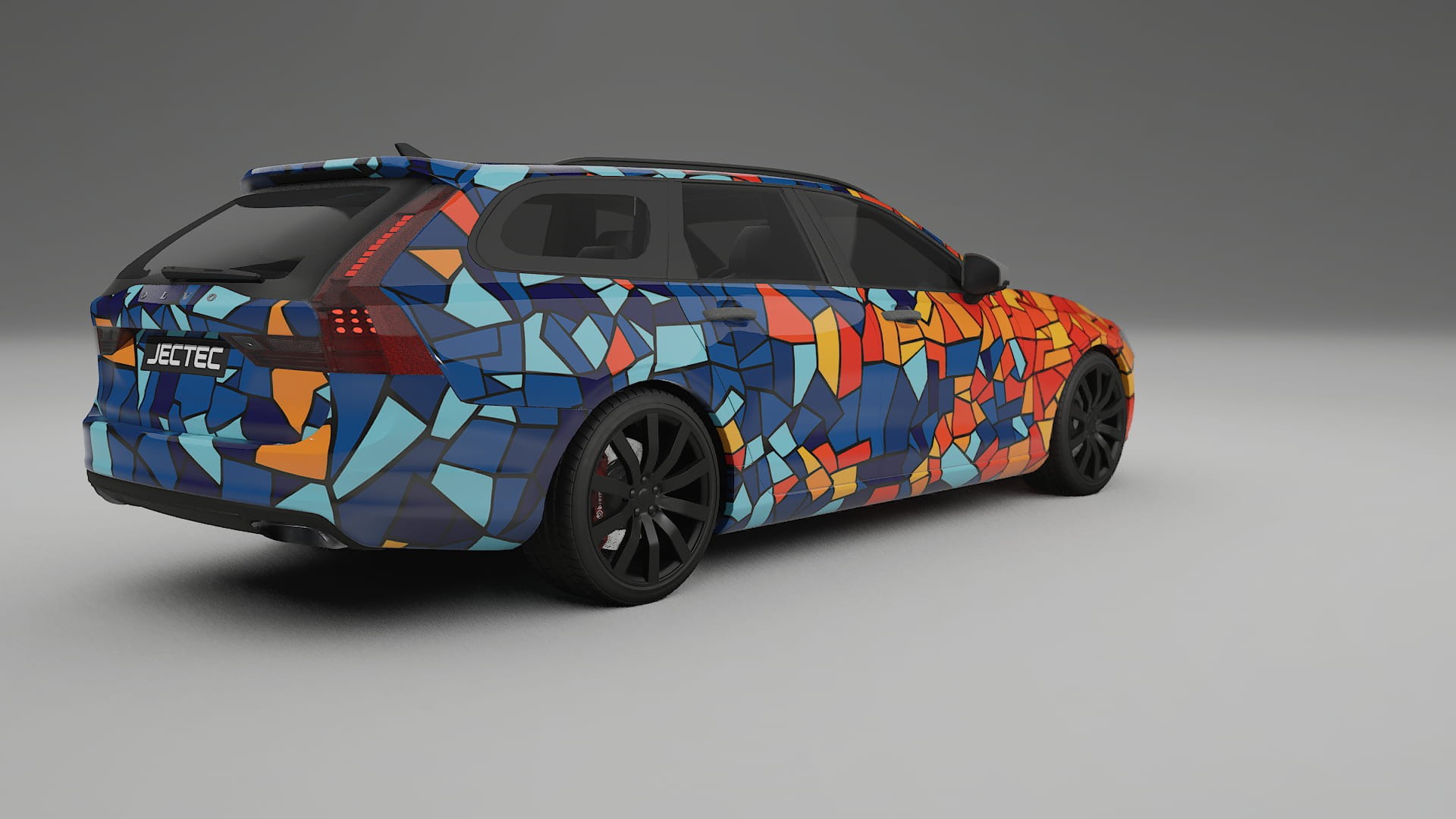 Volvo V90 P5 BARCELONA – Ontworpen Wrap PPF Kit van Printbaar Polyurethaanfolie