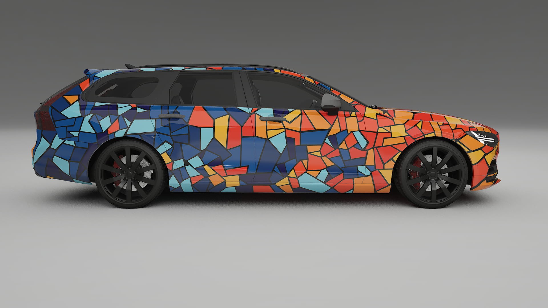 Volvo V90 P5 BARCELONA – Ontworpen Wrap PPF Kit van Printbaar Polyurethaanfolie