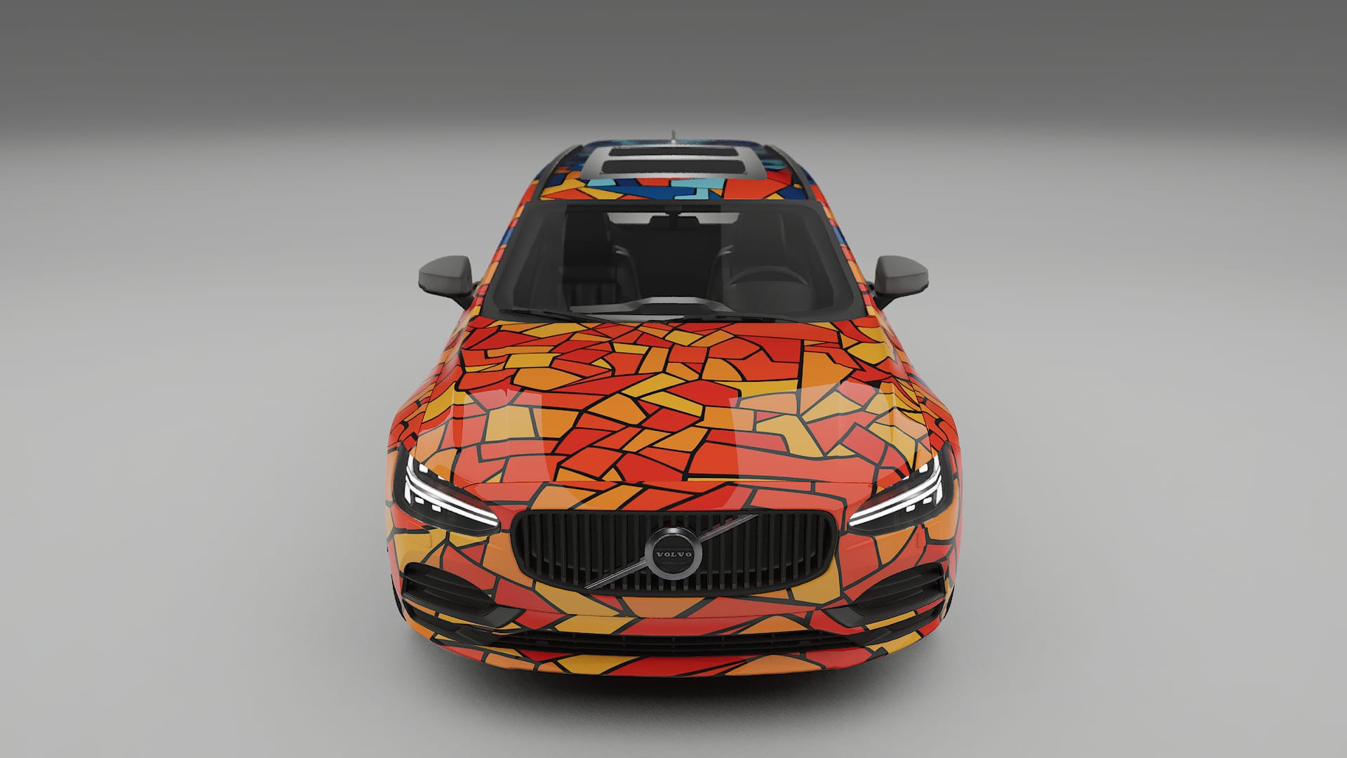 Volvo V90 P5 BARCELONA – Ontworpen Wrap PPF Kit van Printbaar Polyurethaanfolie