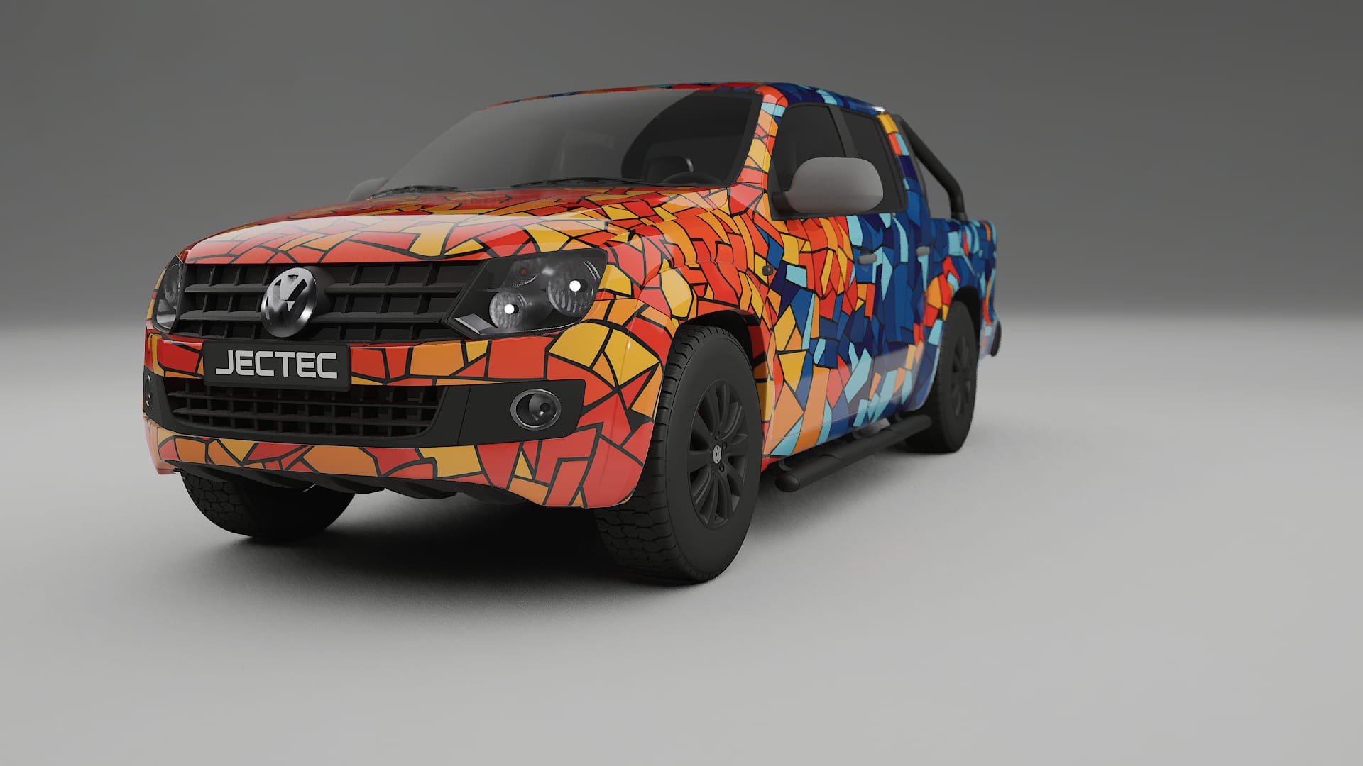 VW Amarok 2H BARCELONA – Ontworpen Wrap PPF Kit van Printbaar Polyurethaanfolie