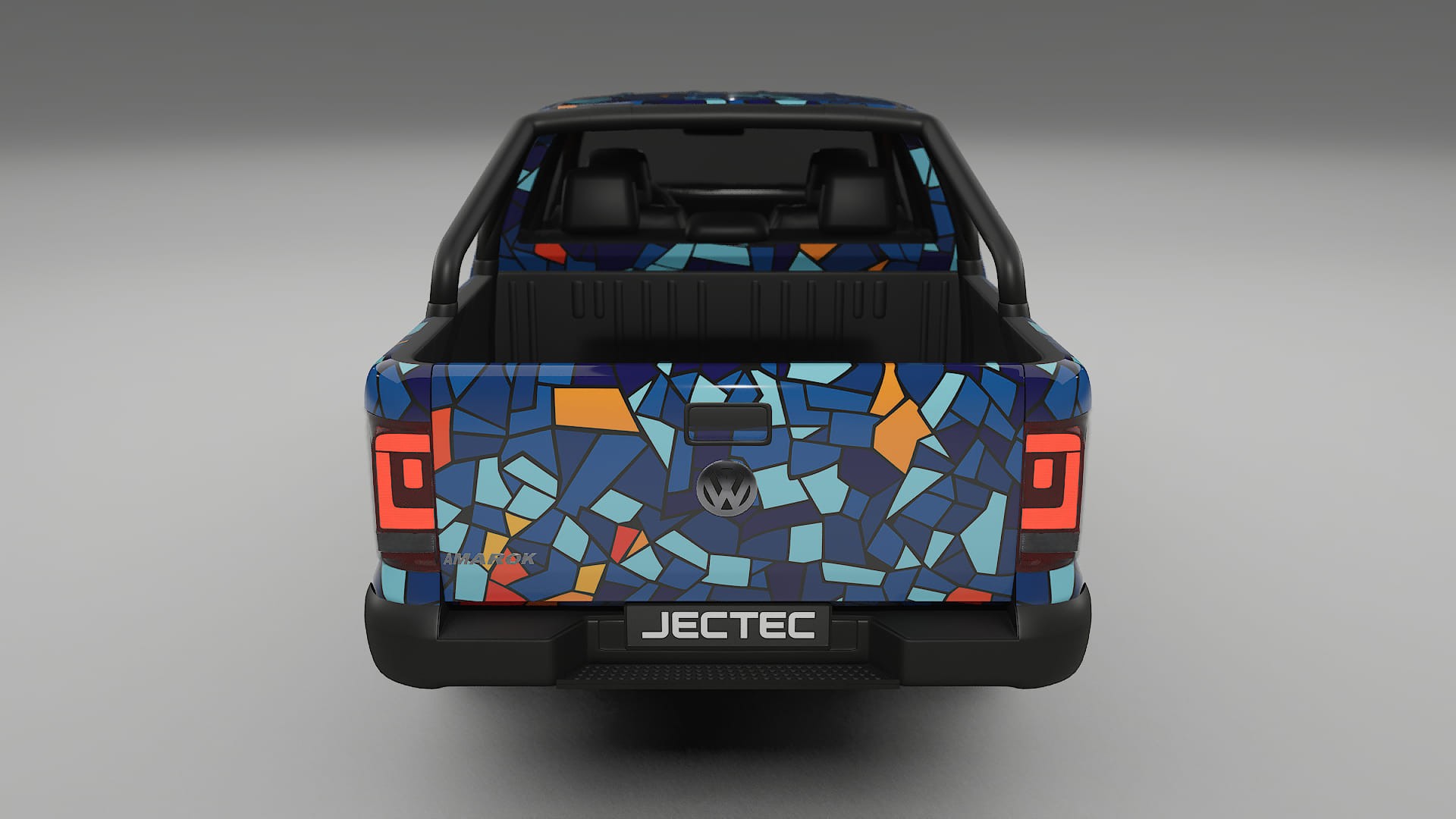 VW Amarok 2H BARCELONA – Ontworpen Wrap PPF Kit van Printbaar Polyurethaanfolie