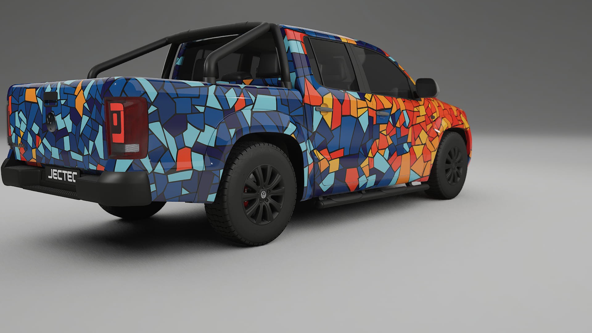 VW Amarok 2H BARCELONA – Ontworpen Wrap PPF Kit van Printbaar Polyurethaanfolie