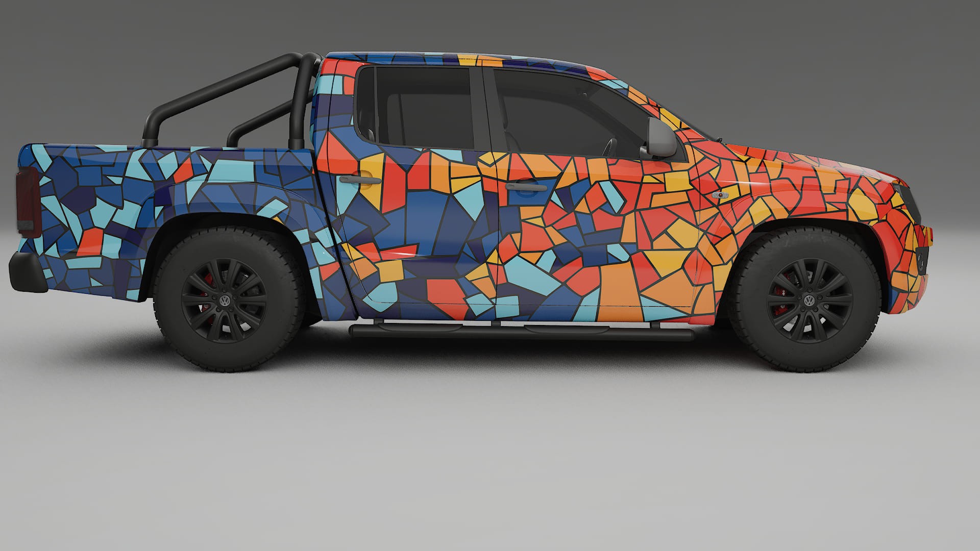 VW Amarok 2H BARCELONA – Ontworpen Wrap PPF Kit van Printbaar Polyurethaanfolie