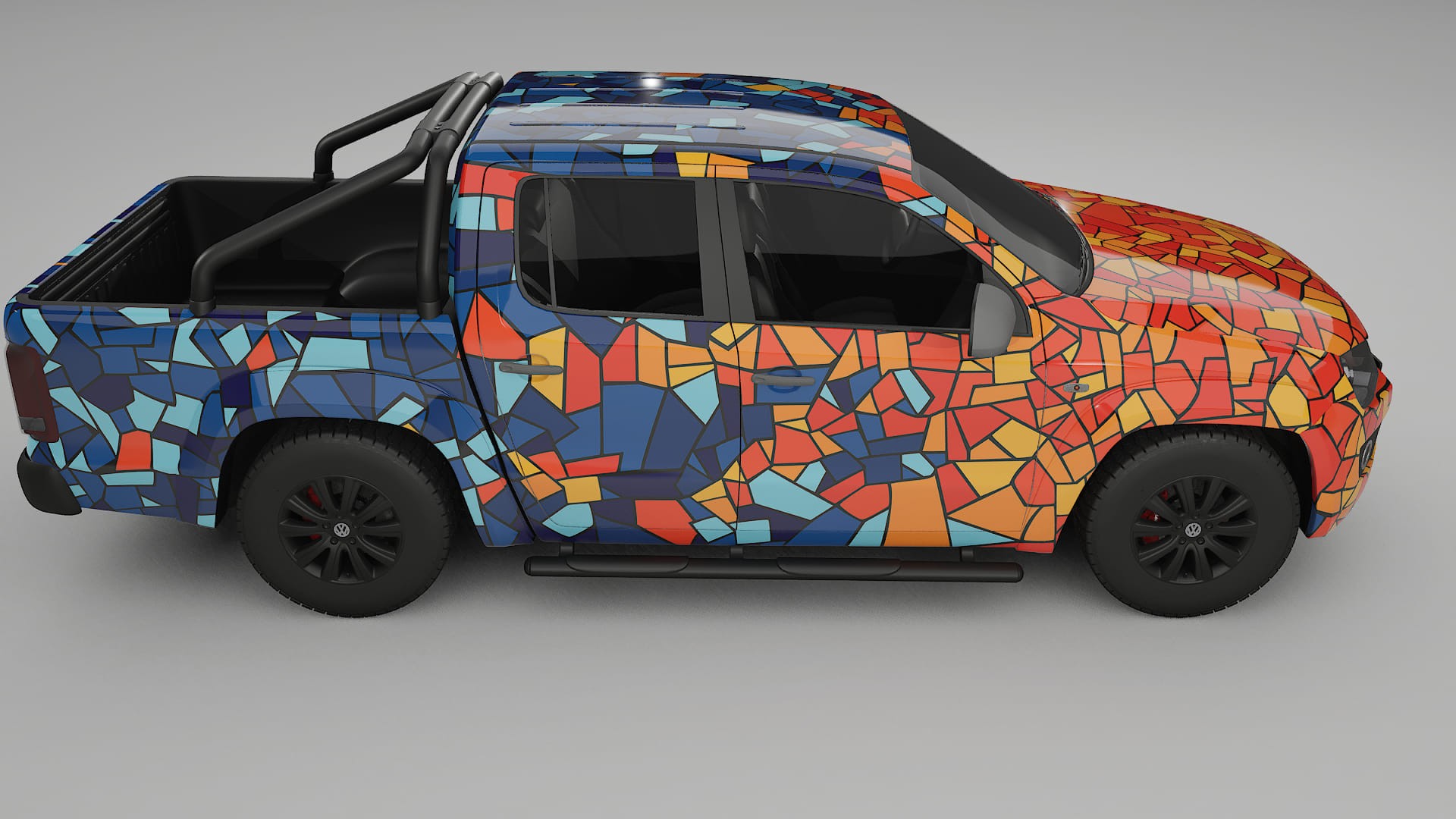 VW Amarok 2H BARCELONA – Ontworpen Wrap PPF Kit van Printbaar Polyurethaanfolie