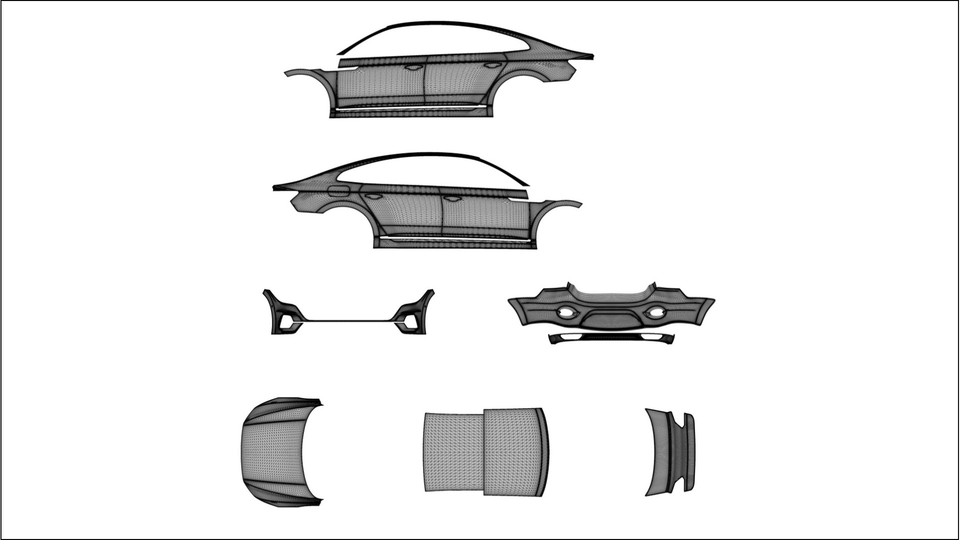 VW Arteon R 3H prefacelift pre-LCI BARCELONA – Ontworpen Wrap PPF Kit van Printbaar Polyurethaanfolie