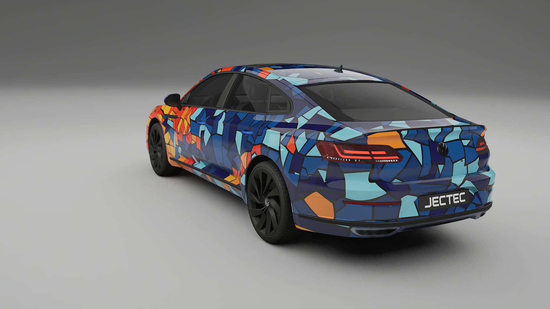 VW Arteon R 3H prefacelift pre-LCI BARCELONA – Ontworpen Wrap PPF Kit van Printbaar Polyurethaanfolie