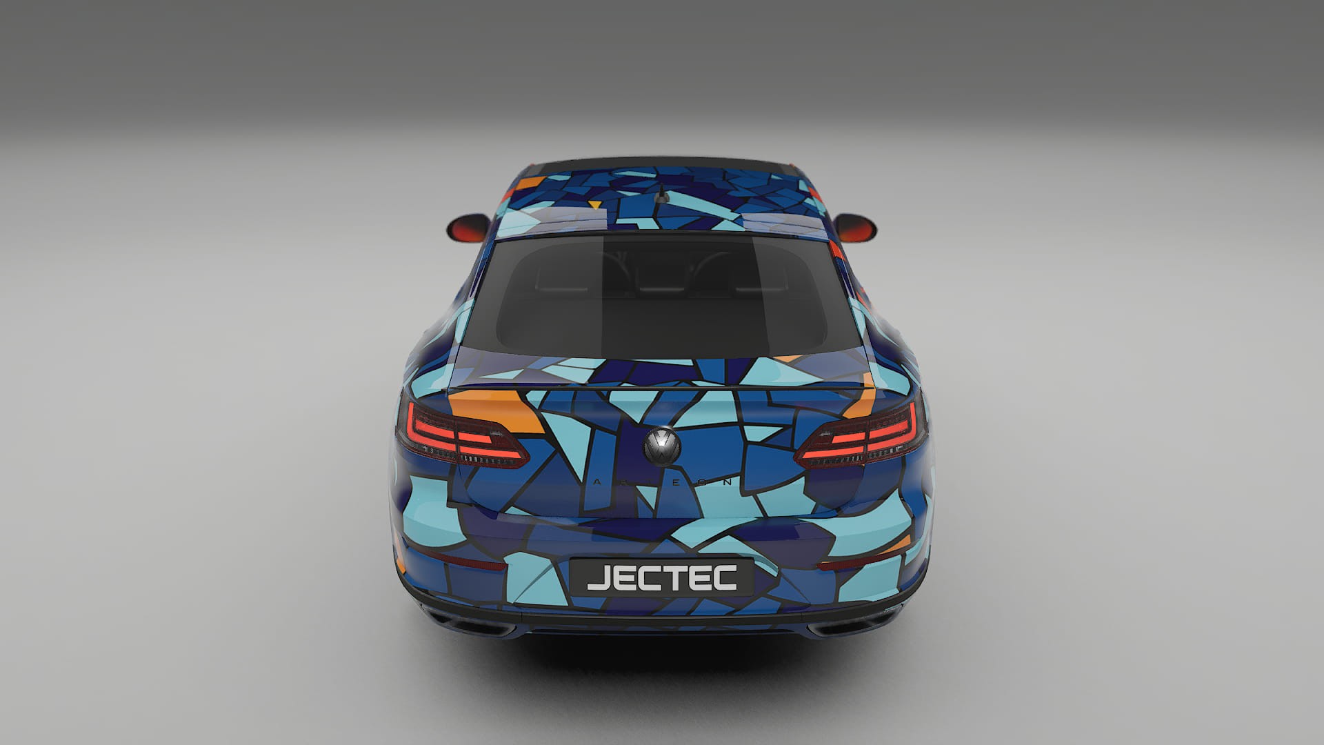 VW Arteon R 3H prefacelift pre-LCI BARCELONA – Ontworpen Wrap PPF Kit van Printbaar Polyurethaanfolie