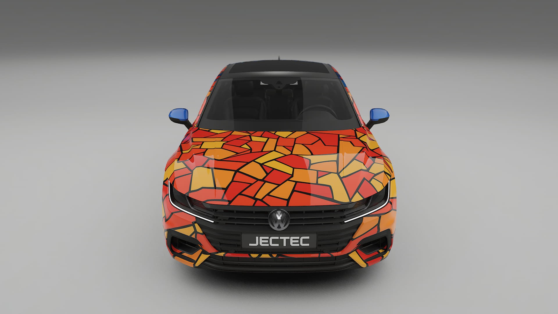 VW Arteon R 3H prefacelift pre-LCI BARCELONA – Ontworpen Wrap PPF Kit van Printbaar Polyurethaanfolie