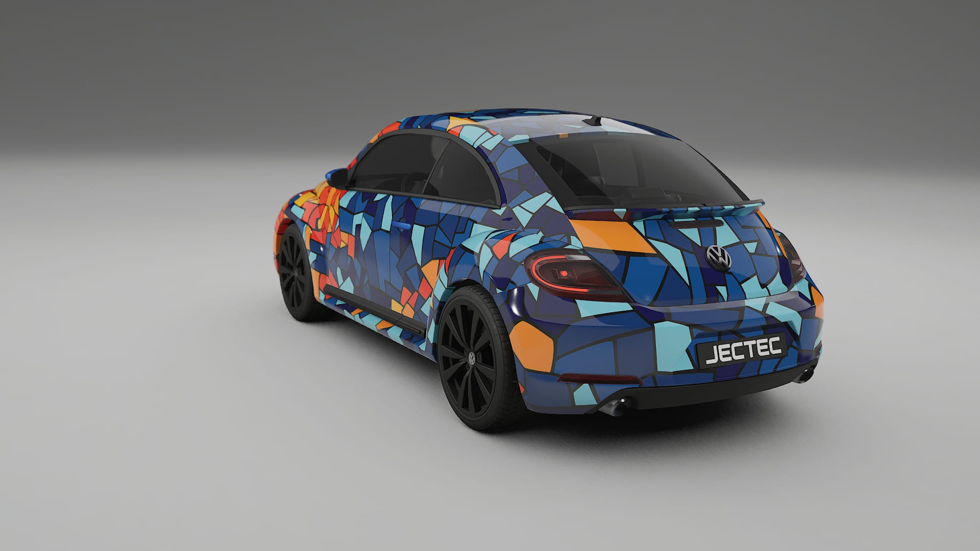 VW Beetle A5 prefacelift pre-LCI BARCELONA – Ontworpen Wrap PPF Kit van Printbaar Polyurethaanfolie