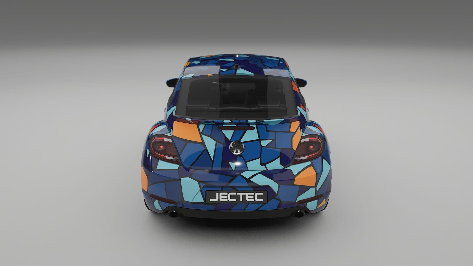 VW Beetle A5 prefacelift pre-LCI BARCELONA – Ontworpen Wrap PPF Kit van Printbaar Polyurethaanfolie