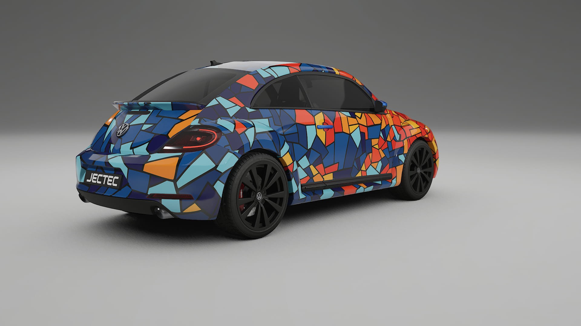 VW Beetle A5 prefacelift pre-LCI BARCELONA – Ontworpen Wrap PPF Kit van Printbaar Polyurethaanfolie