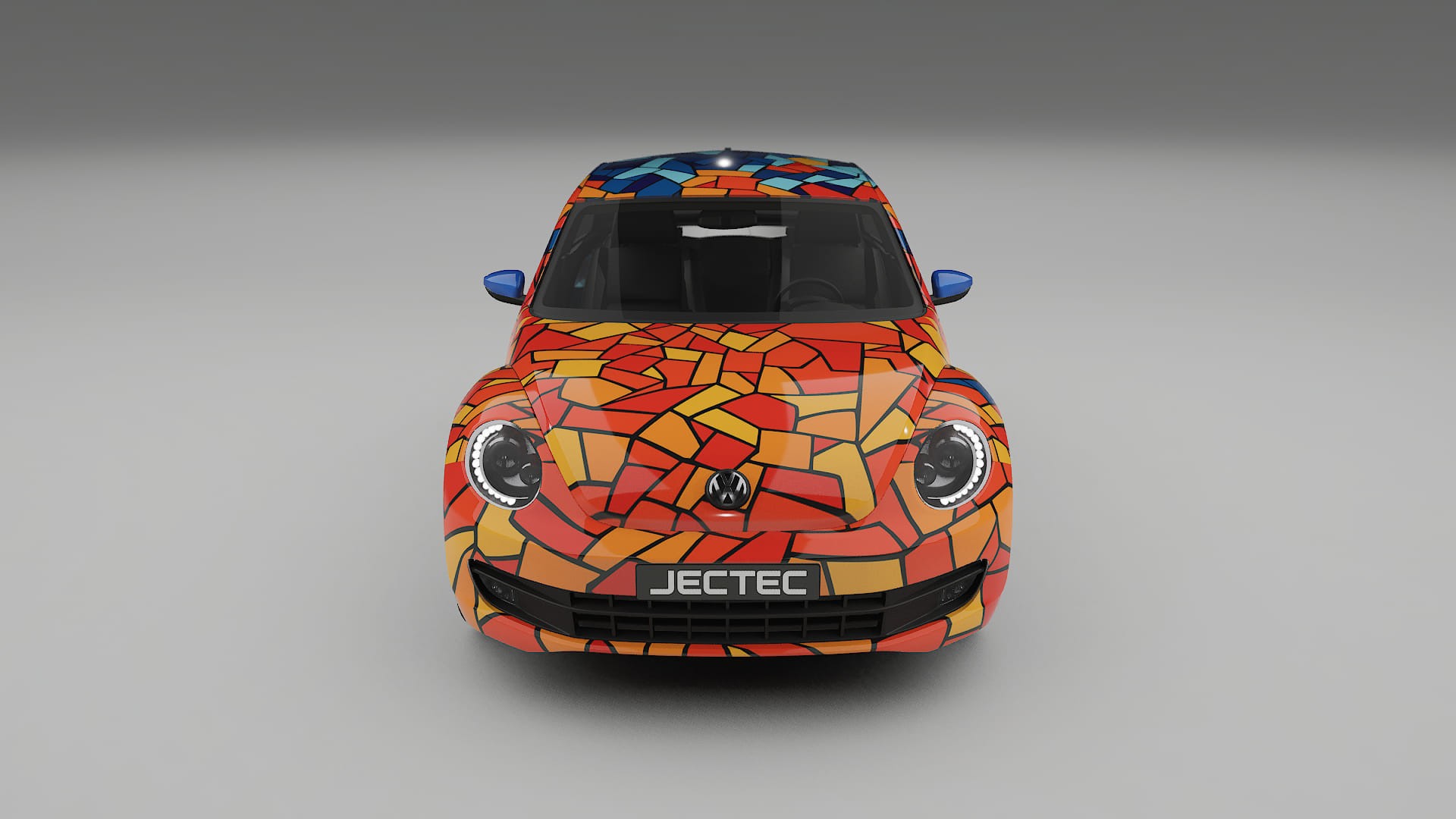 VW Beetle A5 prefacelift pre-LCI BARCELONA – Ontworpen Wrap PPF Kit van Printbaar Polyurethaanfolie