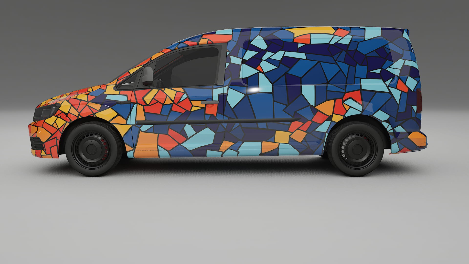 VW Caddy Maxi SB BARCELONA – Ontworpen Wrap PPF Kit van Printbaar Polyurethaanfolie