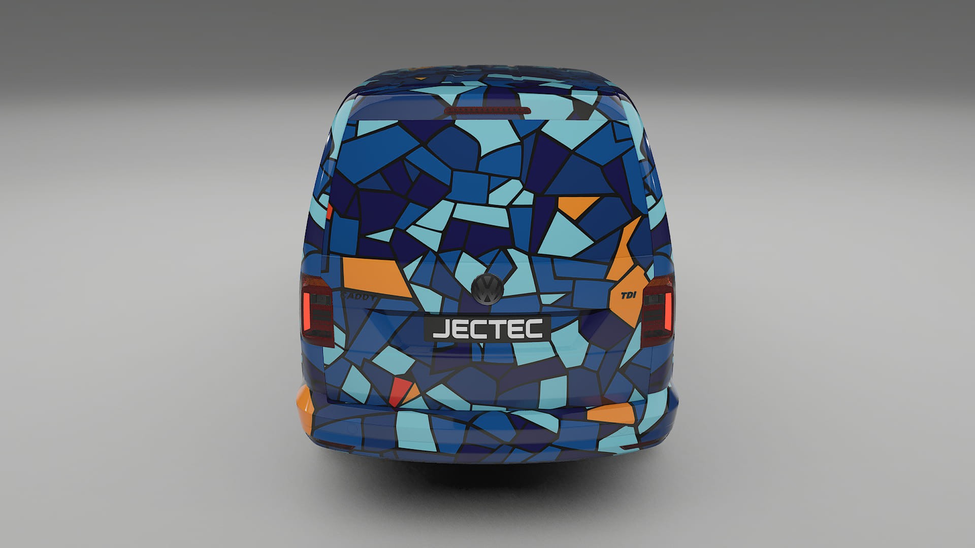 VW Caddy Maxi SB BARCELONA – Ontworpen Wrap PPF Kit van Printbaar Polyurethaanfolie