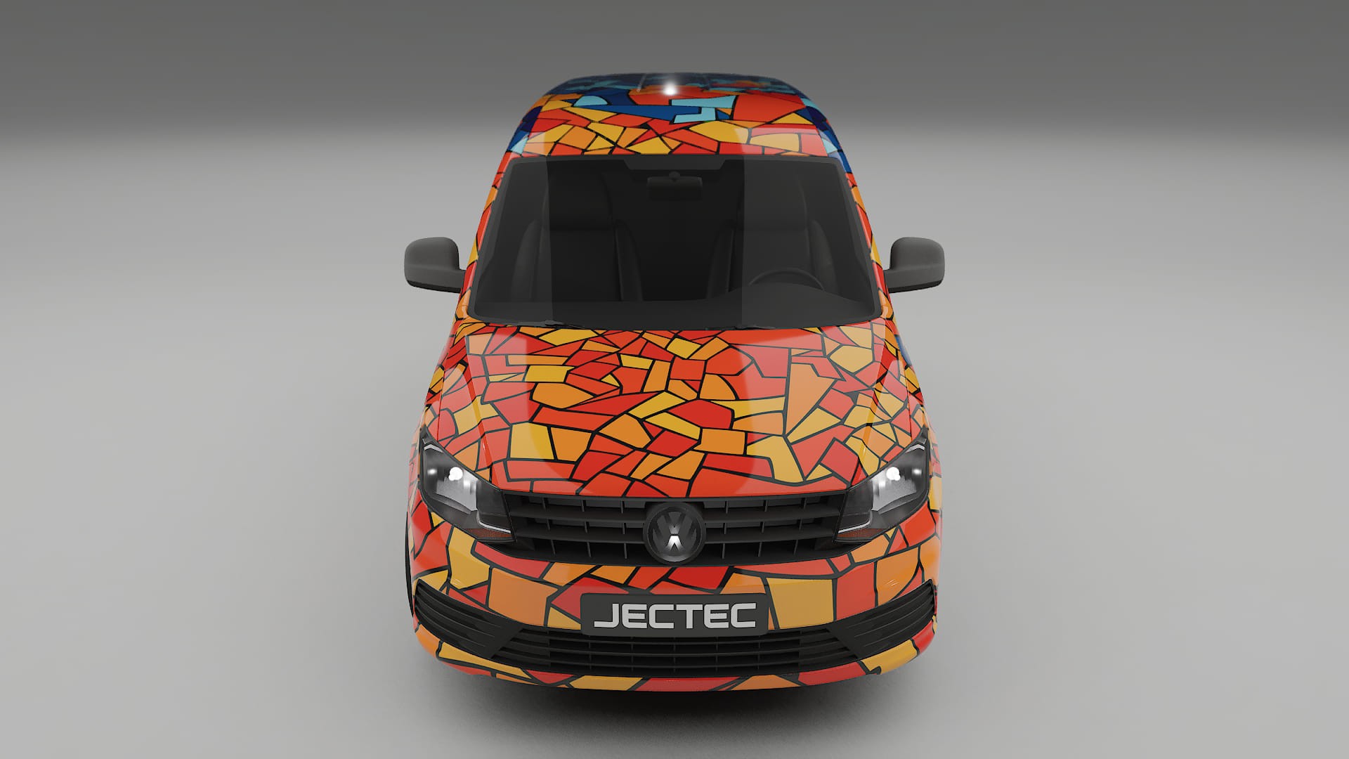VW Caddy Maxi SB BARCELONA – Ontworpen Wrap PPF Kit van Printbaar Polyurethaanfolie