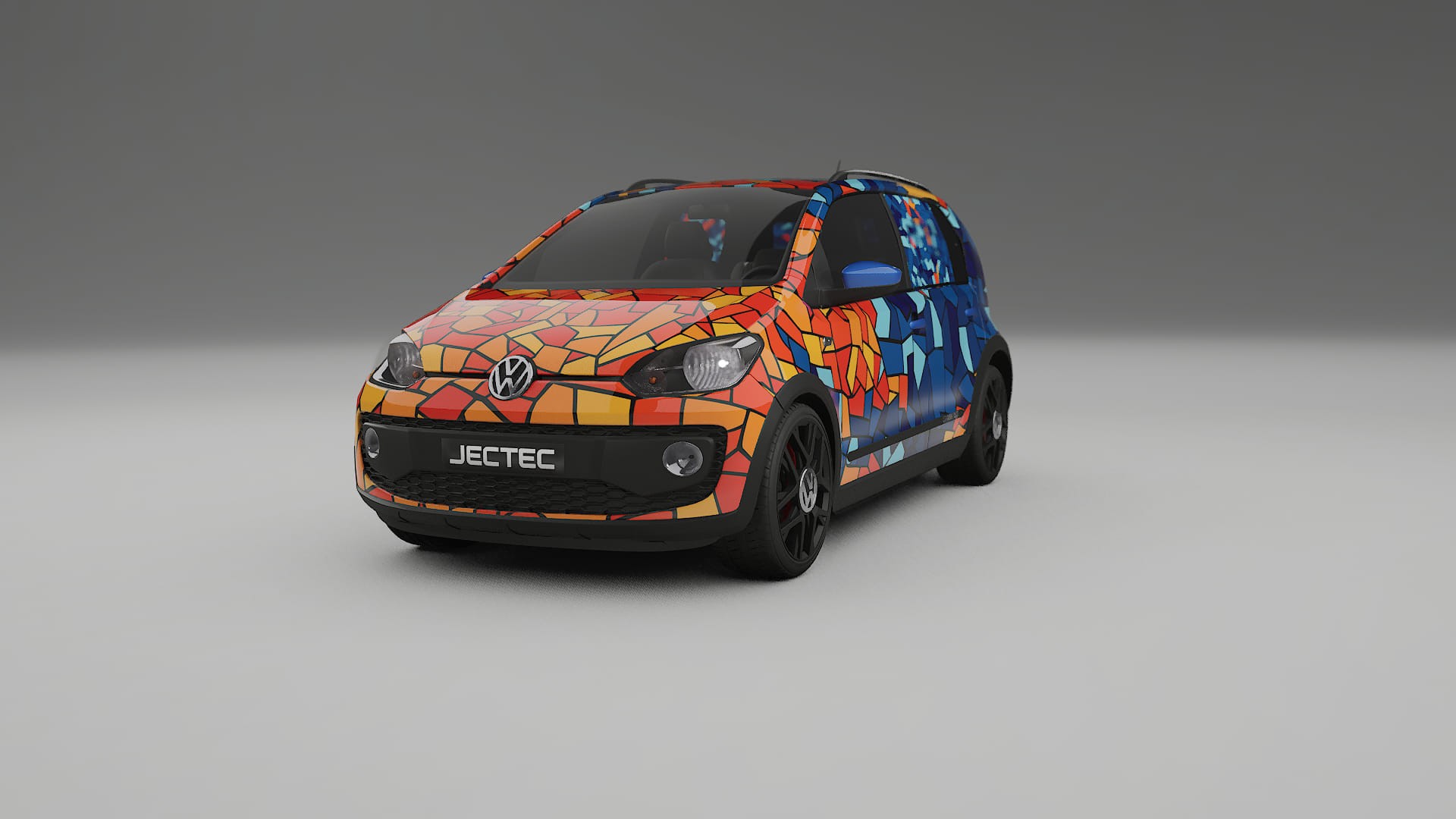 VW Cross Up BARCELONA – Ontworpen Wrap PPF Kit van Printbaar Polyurethaanfolie