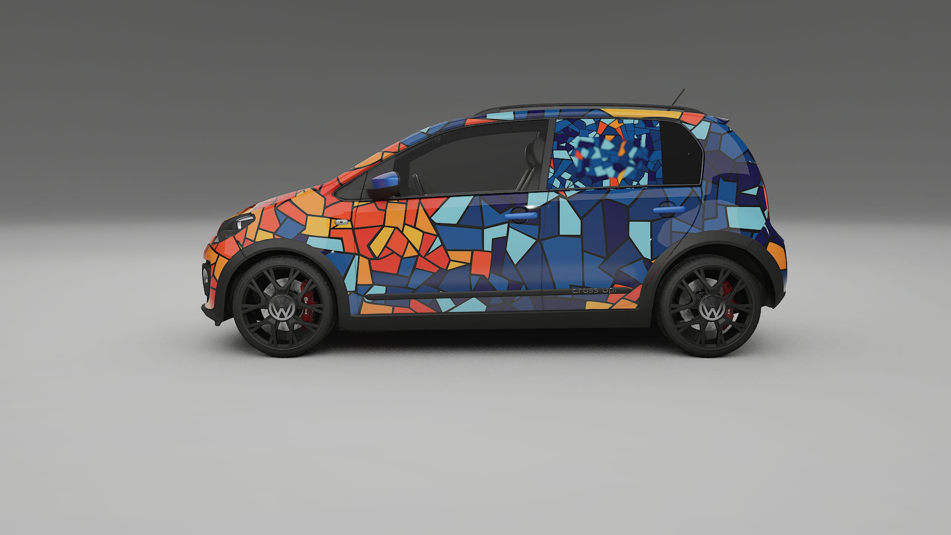VW Cross Up BARCELONA – Ontworpen Wrap PPF Kit van Printbaar Polyurethaanfolie