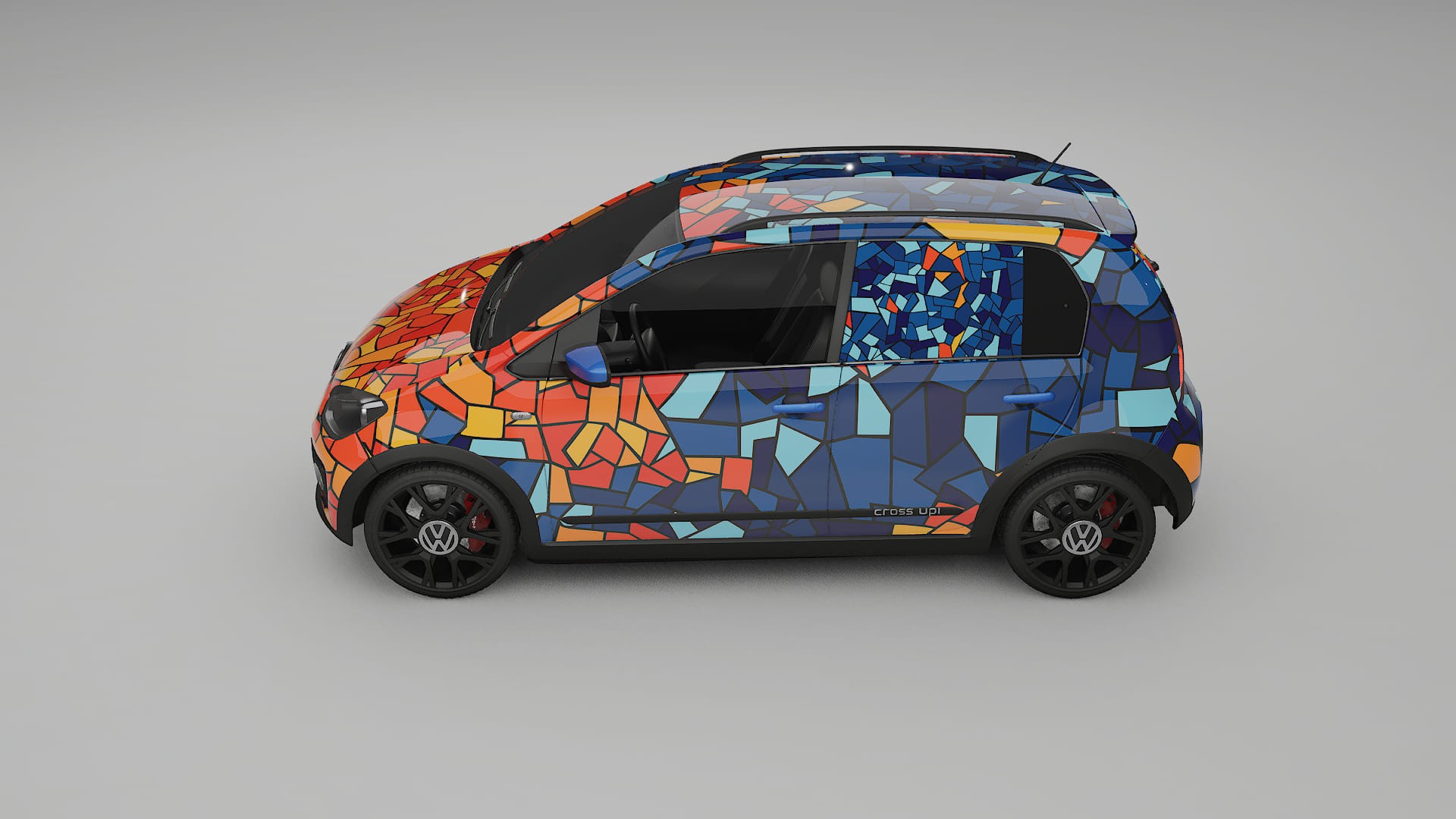 VW Cross Up BARCELONA – Ontworpen Wrap PPF Kit van Printbaar Polyurethaanfolie