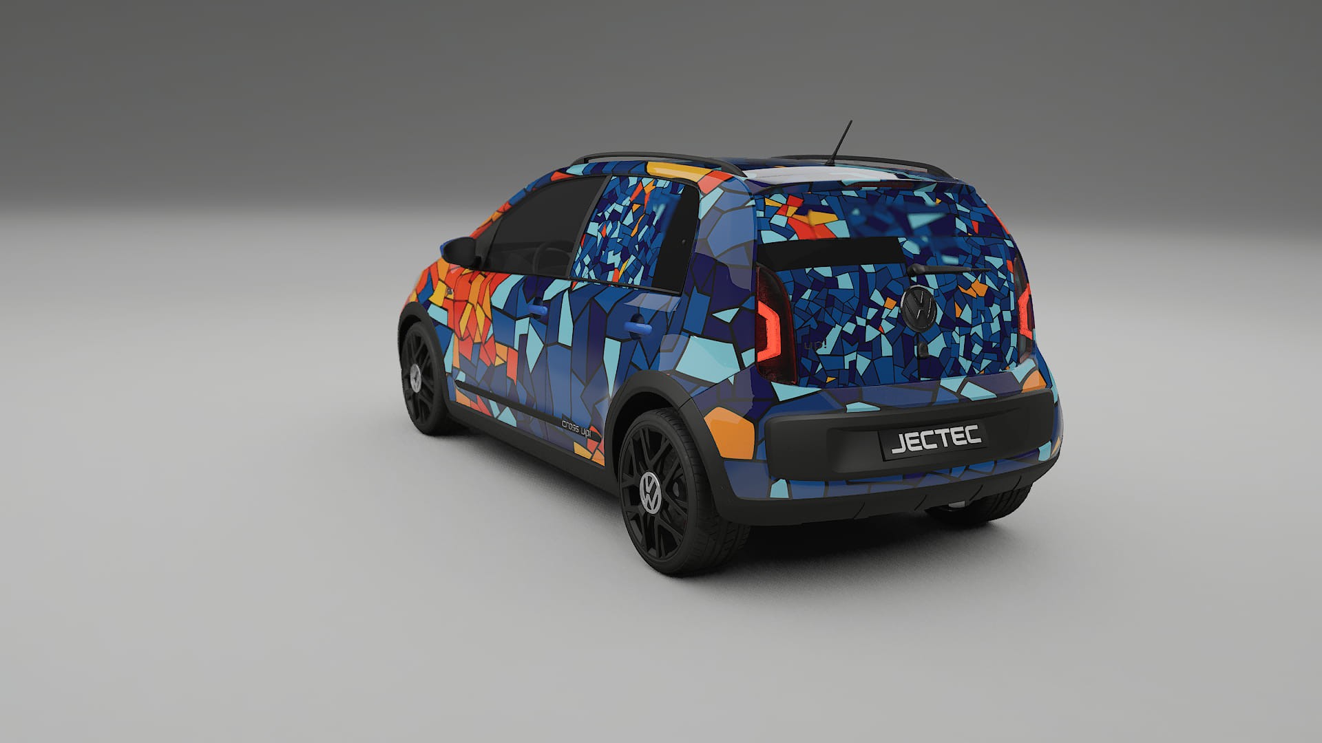 VW Cross Up BARCELONA – Ontworpen Wrap PPF Kit van Printbaar Polyurethaanfolie