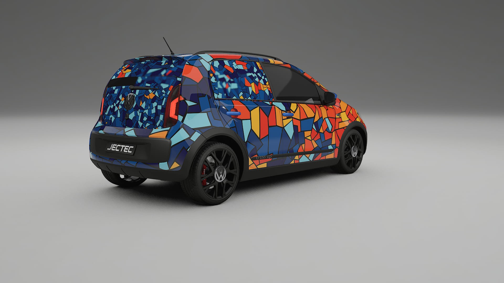 VW Cross Up BARCELONA – Ontworpen Wrap PPF Kit van Printbaar Polyurethaanfolie