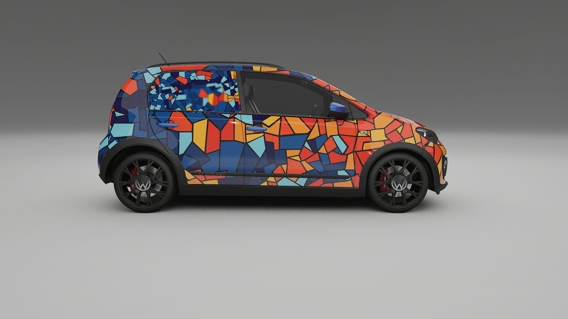 VW Cross Up BARCELONA – Ontworpen Wrap PPF Kit van Printbaar Polyurethaanfolie