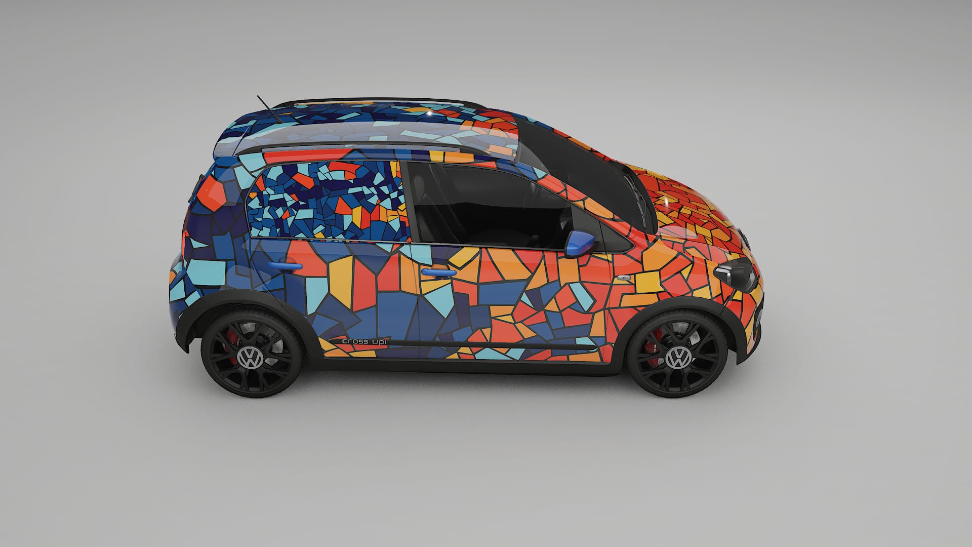VW Cross Up BARCELONA – Ontworpen Wrap PPF Kit van Printbaar Polyurethaanfolie
