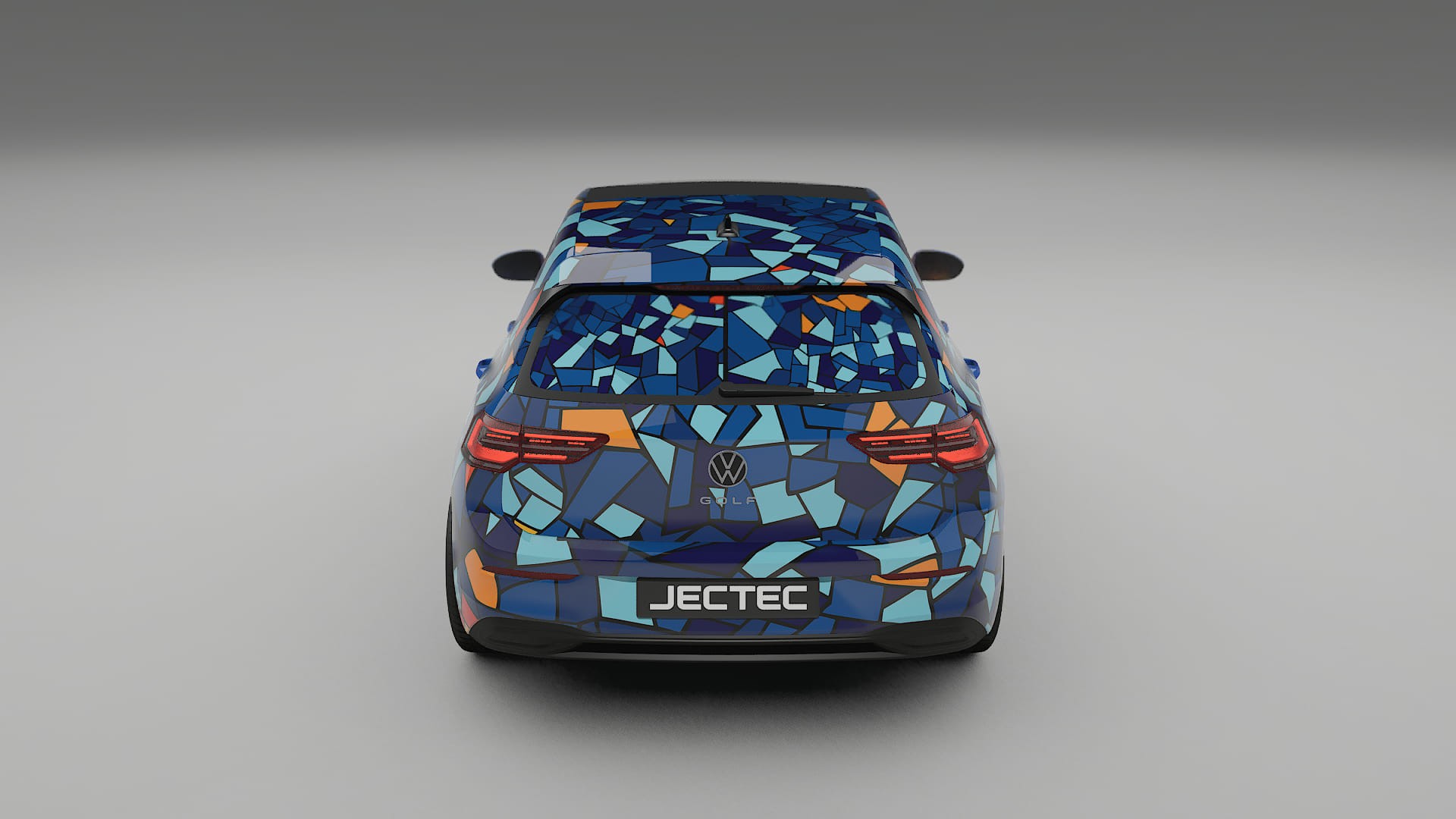 VW Golf Mk8 BARCELONA – Ontworpen Wrap PPF Kit van Printbaar Polyurethaanfolie