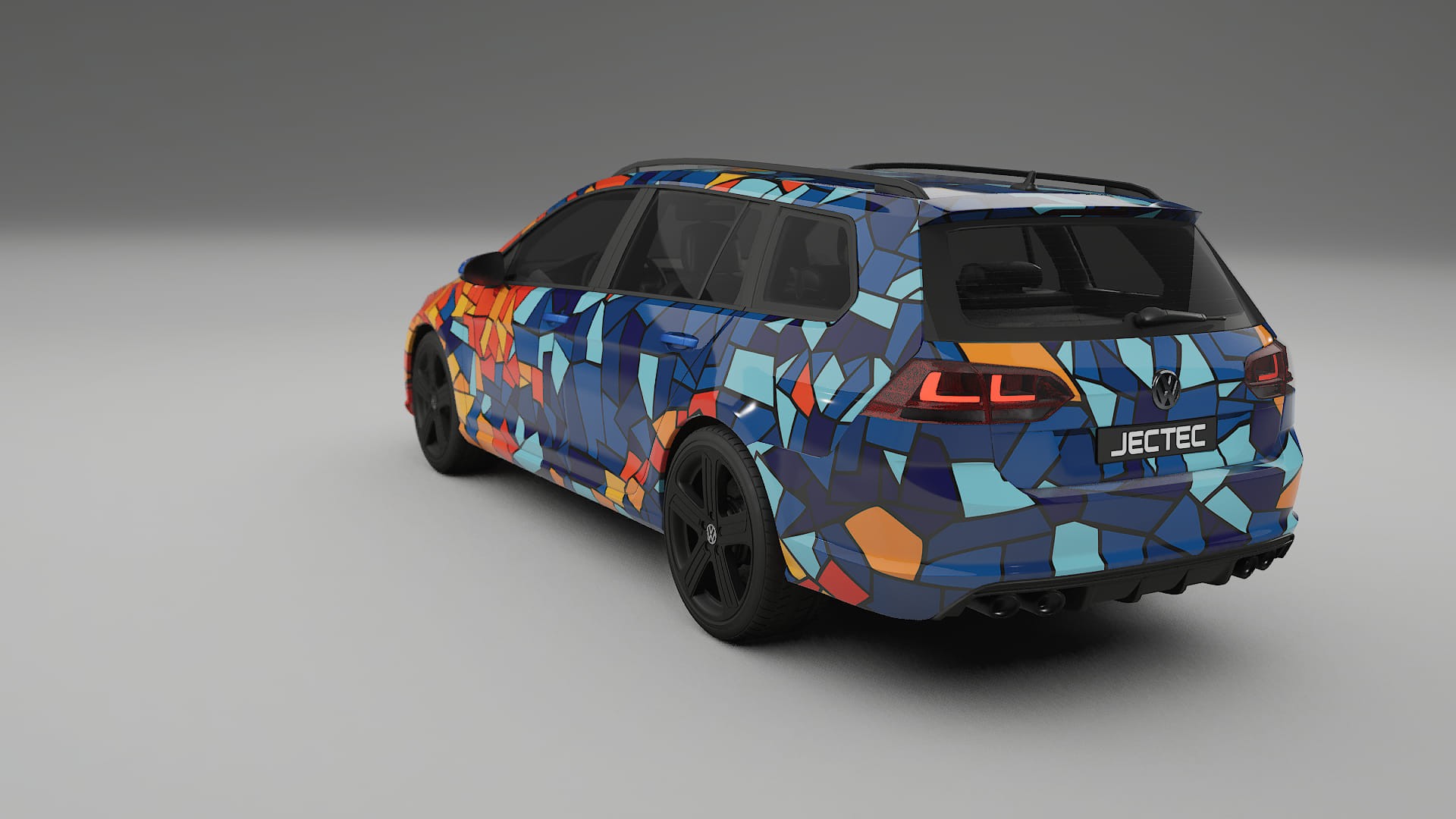 VW Golf Variant Mk7 BARCELONA – Ontworpen Wrap PPF Kit van Printbaar Polyurethaanfolie