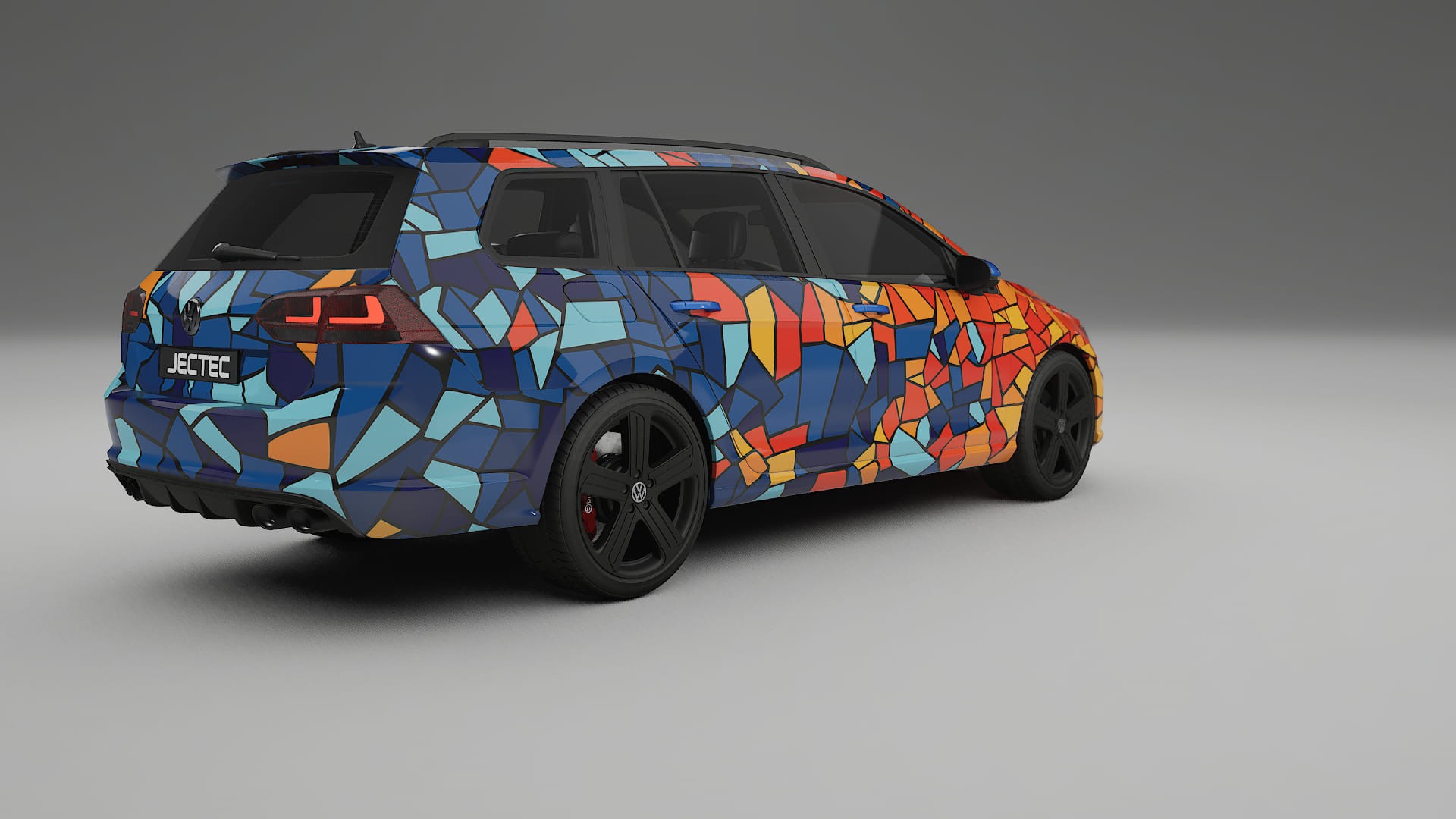 VW Golf Variant Mk7 BARCELONA – Ontworpen Wrap PPF Kit van Printbaar Polyurethaanfolie