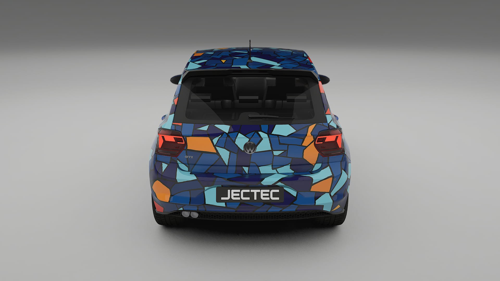 VW Polo GTI VI BARCELONA – Ontworpen Wrap PPF Kit van Printbaar Polyurethaanfolie