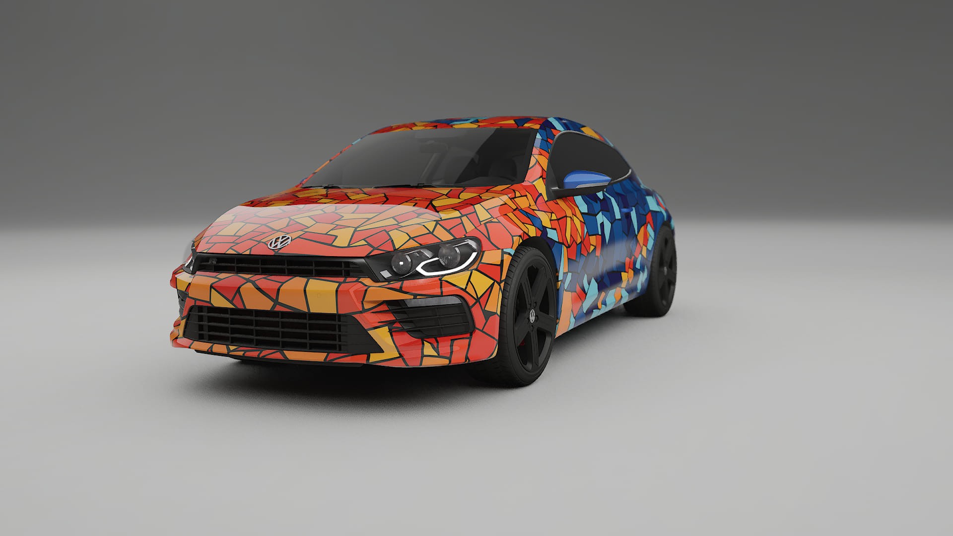 VW Scirocco R III BARCELONA – Ontworpen Wrap PPF Kit van Printbaar Polyurethaanfolie