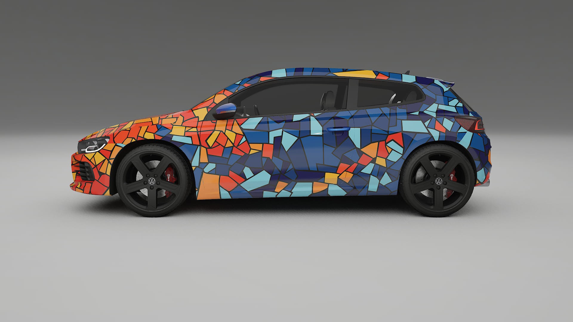 VW Scirocco R III BARCELONA – Ontworpen Wrap PPF Kit van Printbaar Polyurethaanfolie