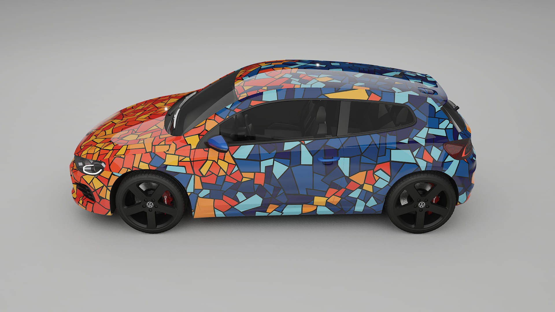 VW Scirocco R III BARCELONA – Ontworpen Wrap PPF Kit van Printbaar Polyurethaanfolie
