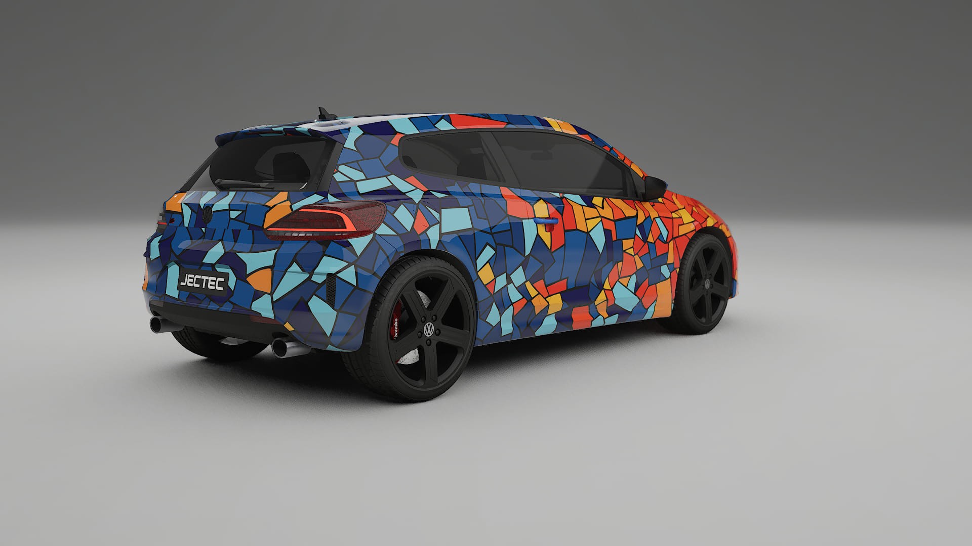 VW Scirocco R III BARCELONA – Ontworpen Wrap PPF Kit van Printbaar Polyurethaanfolie