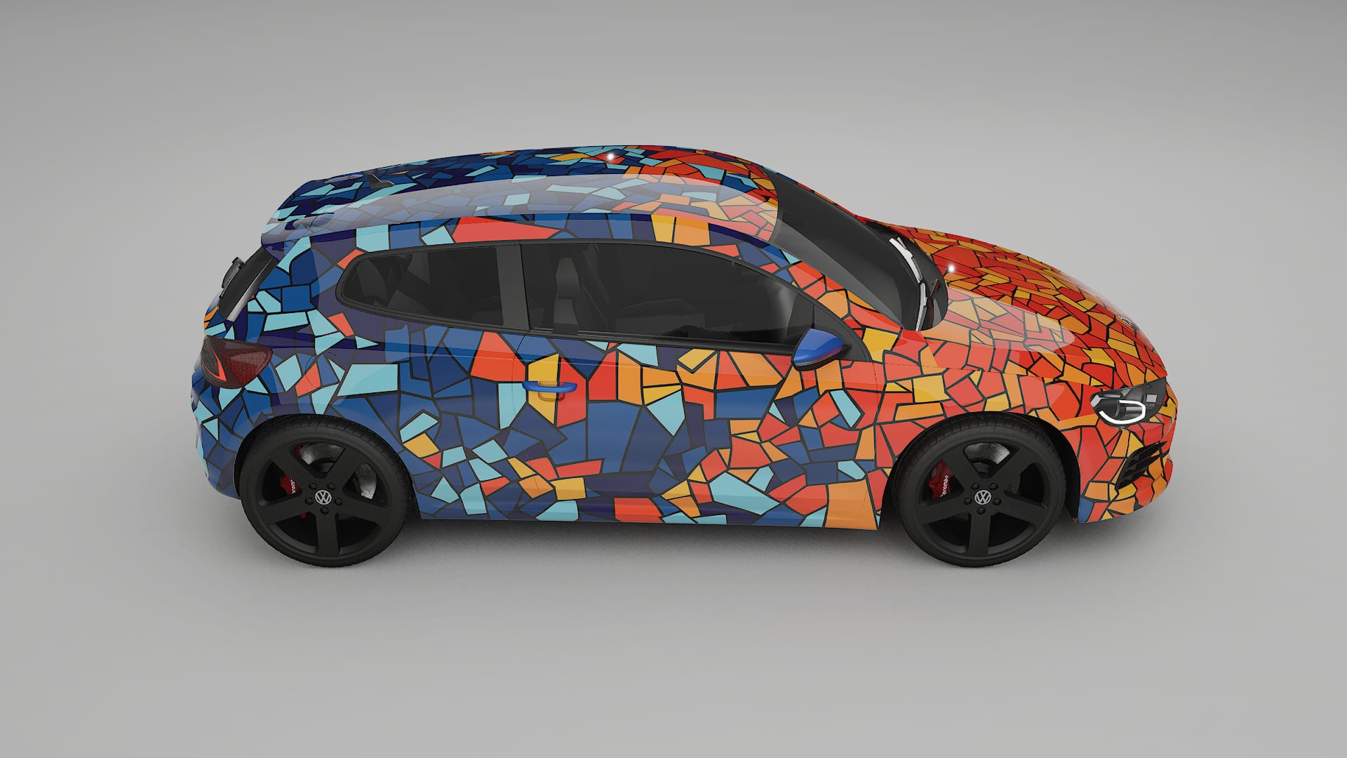 VW Scirocco R III BARCELONA – Ontworpen Wrap PPF Kit van Printbaar Polyurethaanfolie