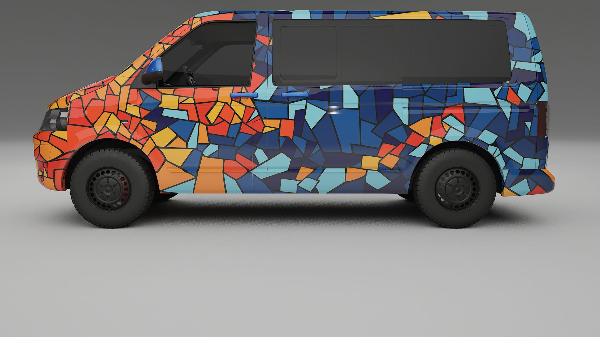 VW Transporter T5 Caravelle BARCELONA – Ontworpen Wrap PPF Kit van Printbaar Polyurethaanfolie