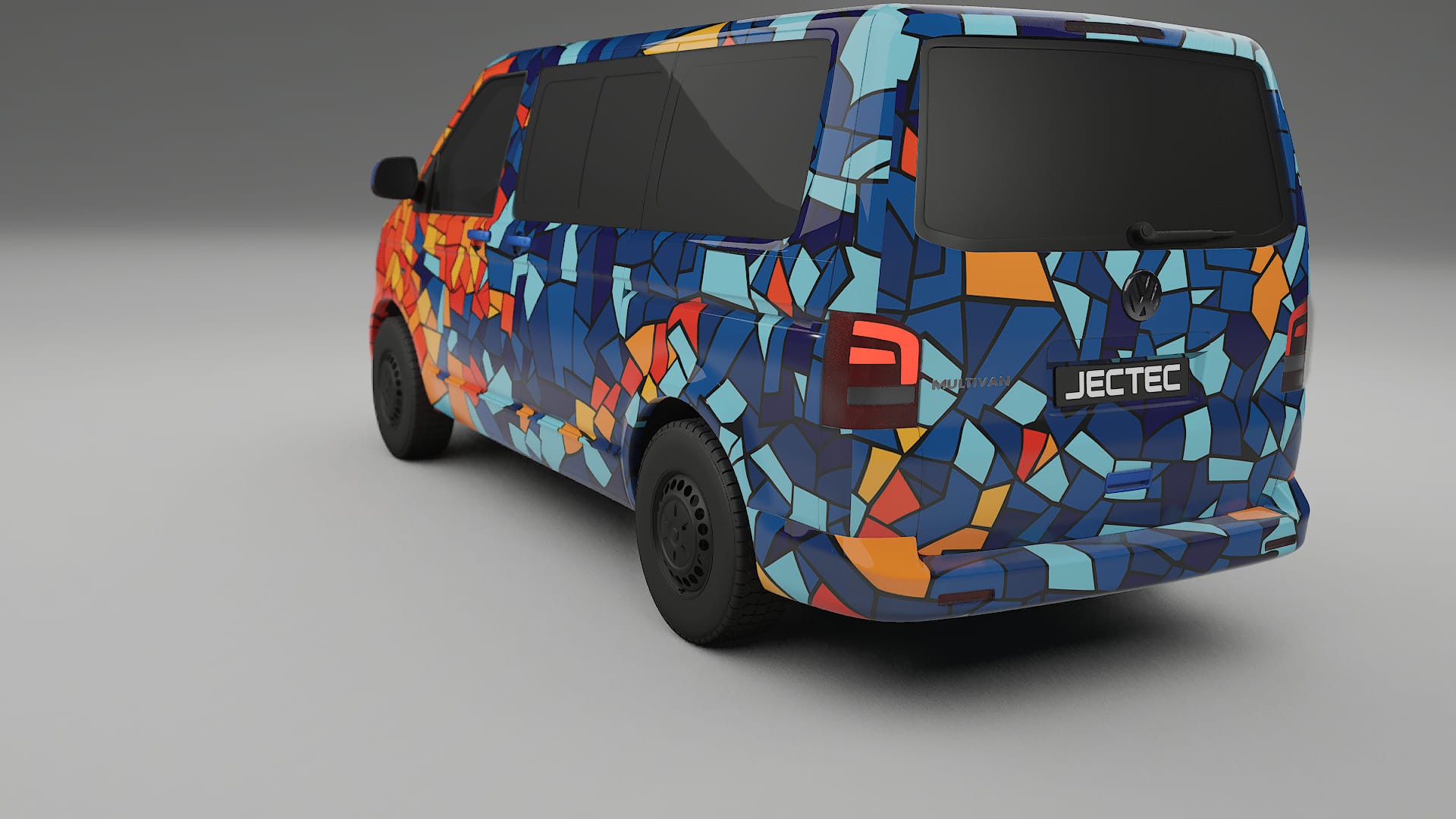 VW Transporter T5 Caravelle BARCELONA – Ontworpen Wrap PPF Kit van Printbaar Polyurethaanfolie