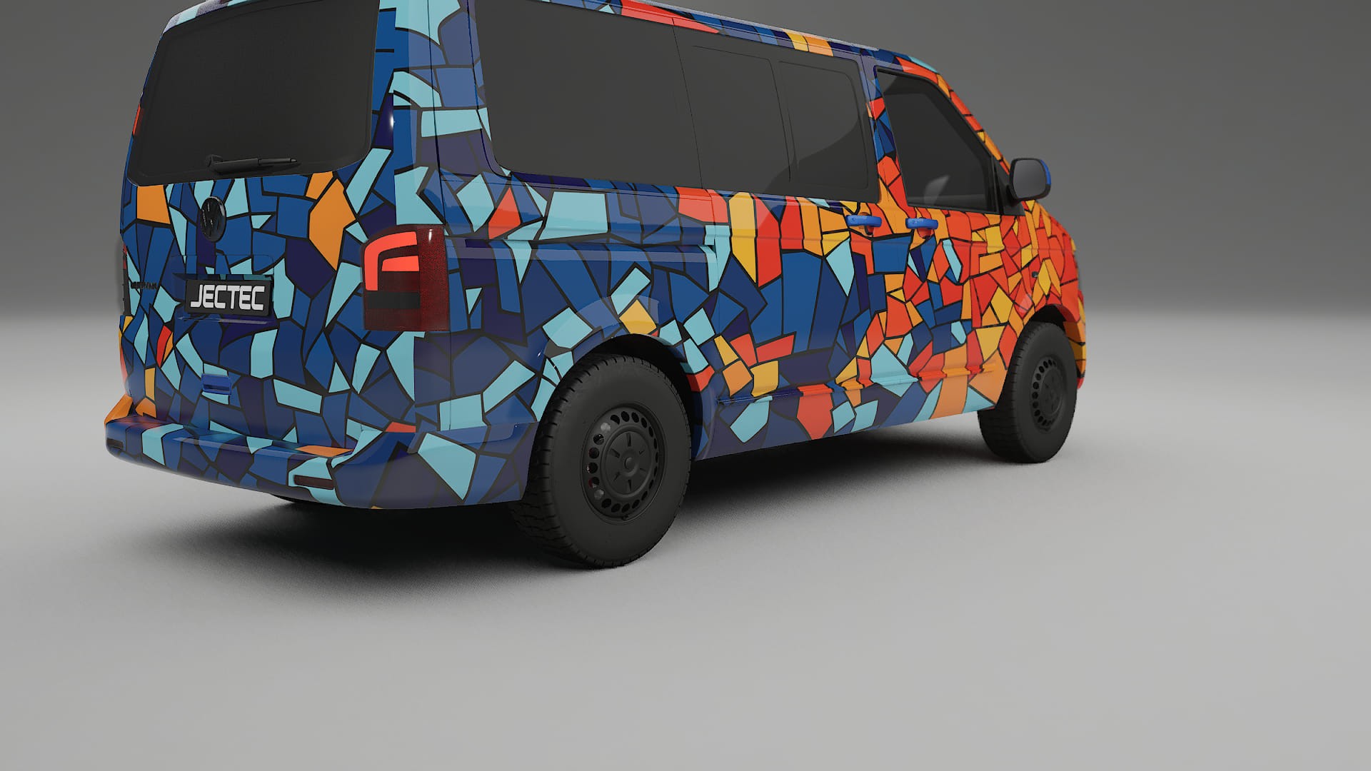 VW Transporter T5 Caravelle BARCELONA – Ontworpen Wrap PPF Kit van Printbaar Polyurethaanfolie