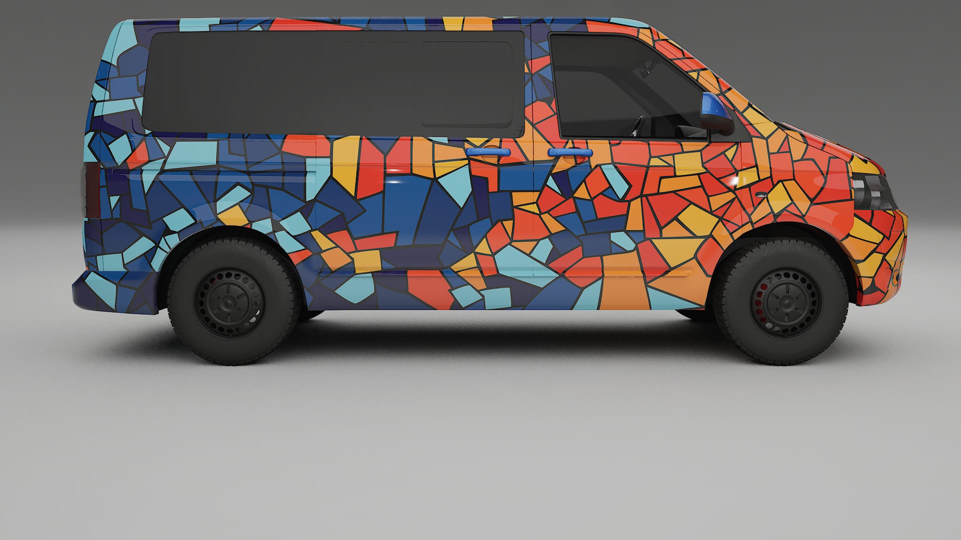 VW Transporter T5 Caravelle BARCELONA – Ontworpen Wrap PPF Kit van Printbaar Polyurethaanfolie