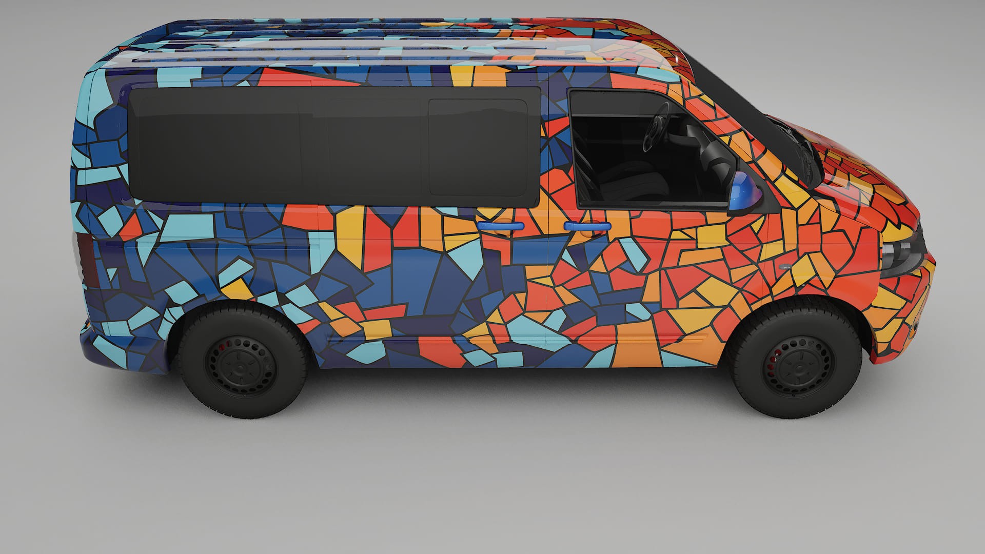 VW Transporter T5 Caravelle BARCELONA – Ontworpen Wrap PPF Kit van Printbaar Polyurethaanfolie