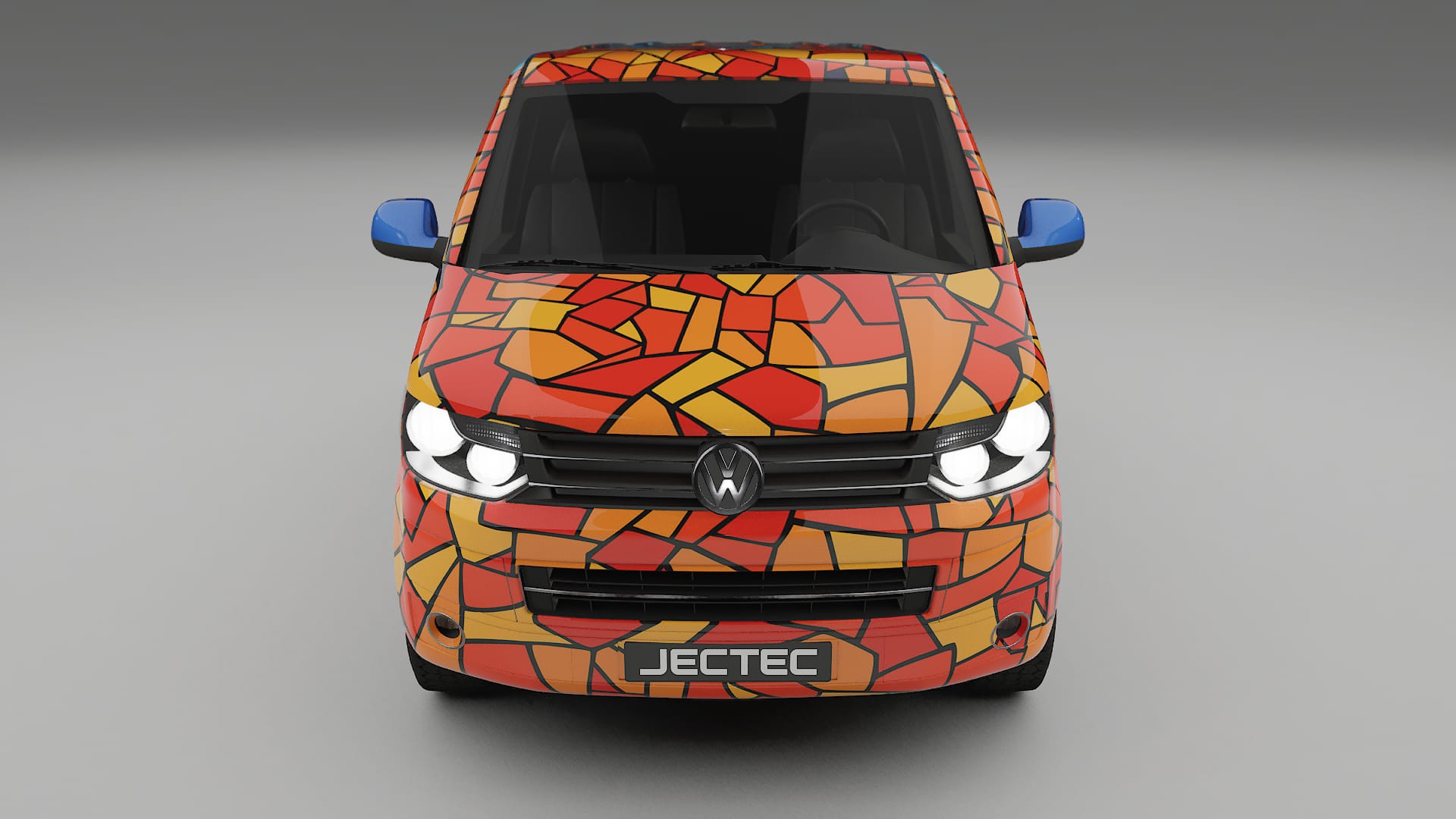VW Transporter T5 Caravelle BARCELONA – Ontworpen Wrap PPF Kit van Printbaar Polyurethaanfolie