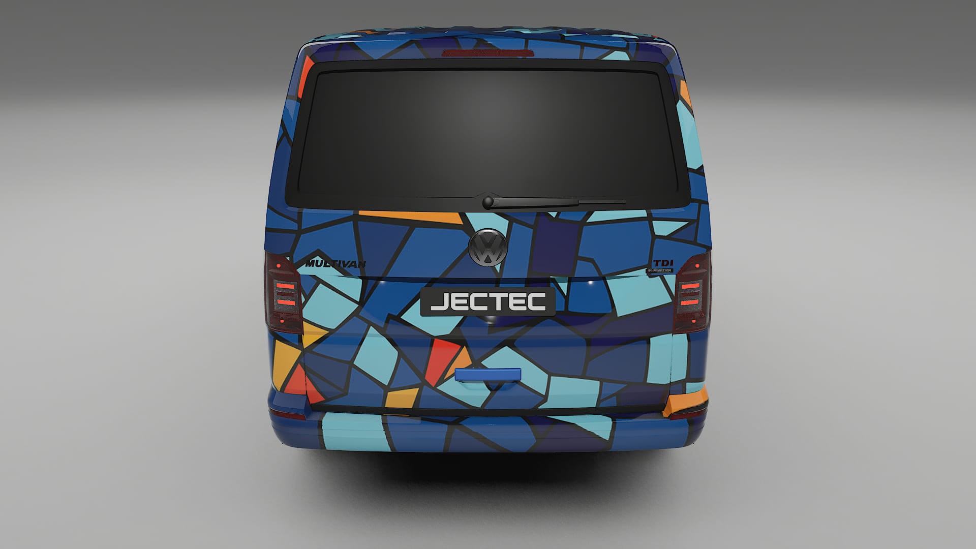 VW Transporter T6 Multivan BARCELONA – Ontworpen Wrap PPF Kit van Printbaar Polyurethaanfolie