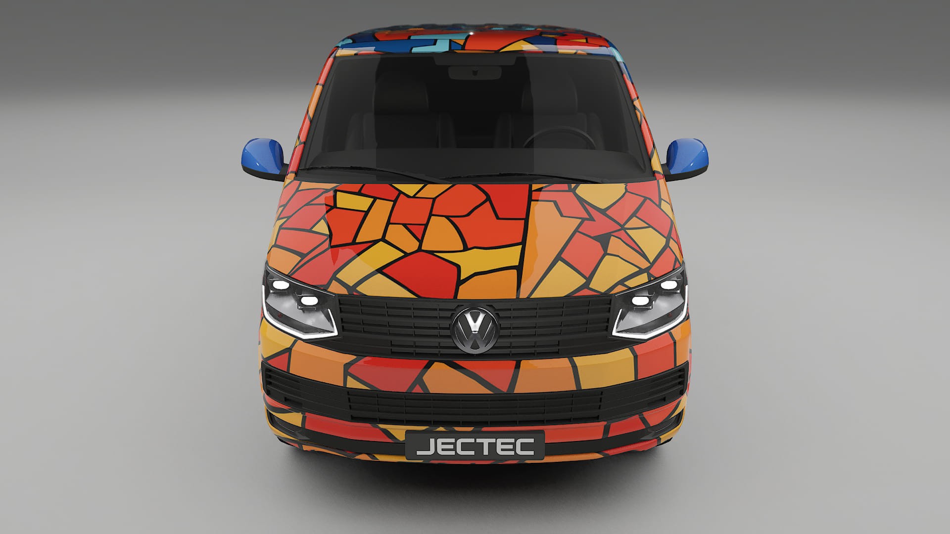 VW Transporter T6 Multivan BARCELONA – Ontworpen Wrap PPF Kit van Printbaar Polyurethaanfolie