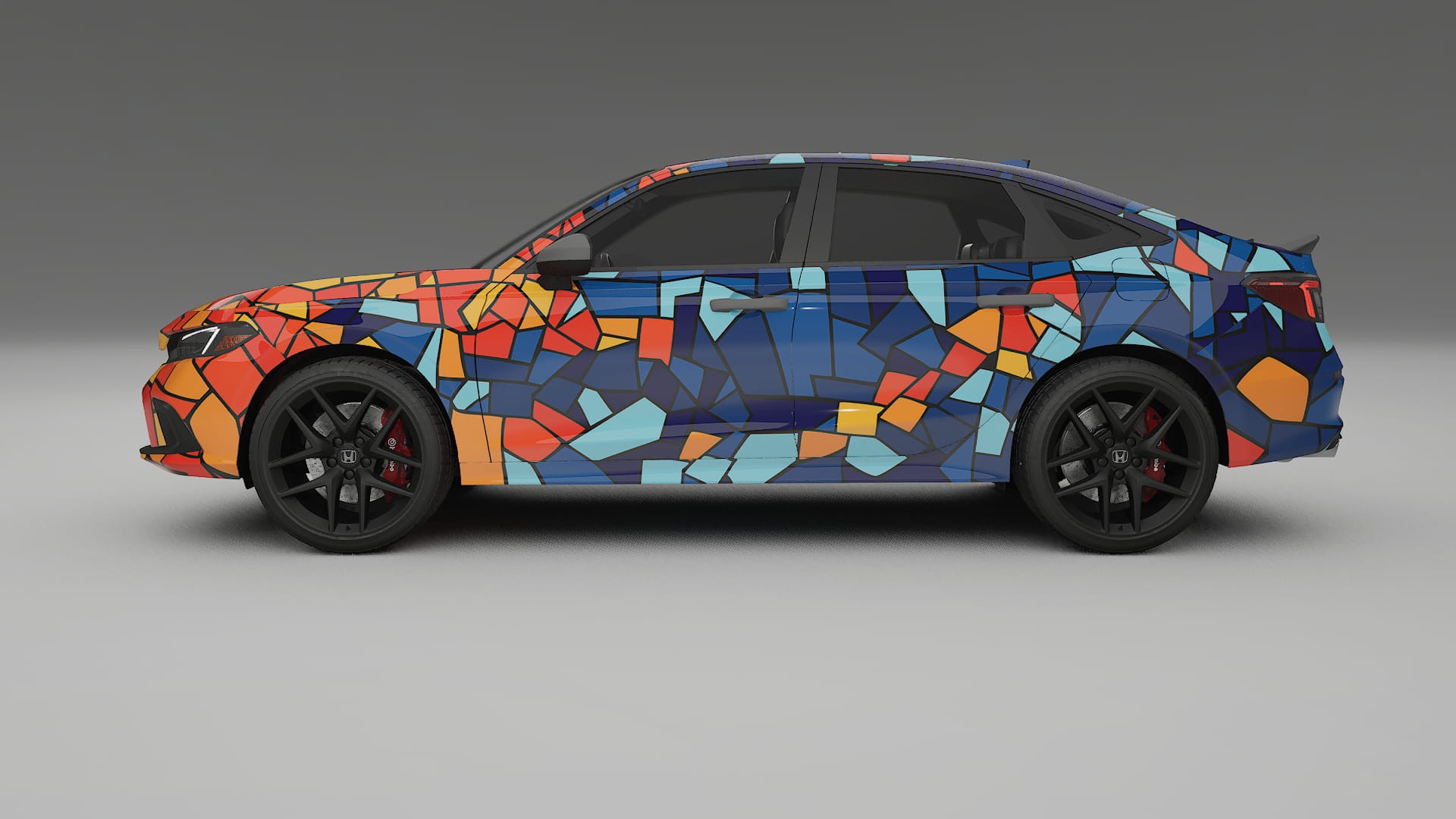 Honda Civic Si BARCELONA – Ontworpen Wrap PPF Kit van Printbaar Polyurethaanfolie