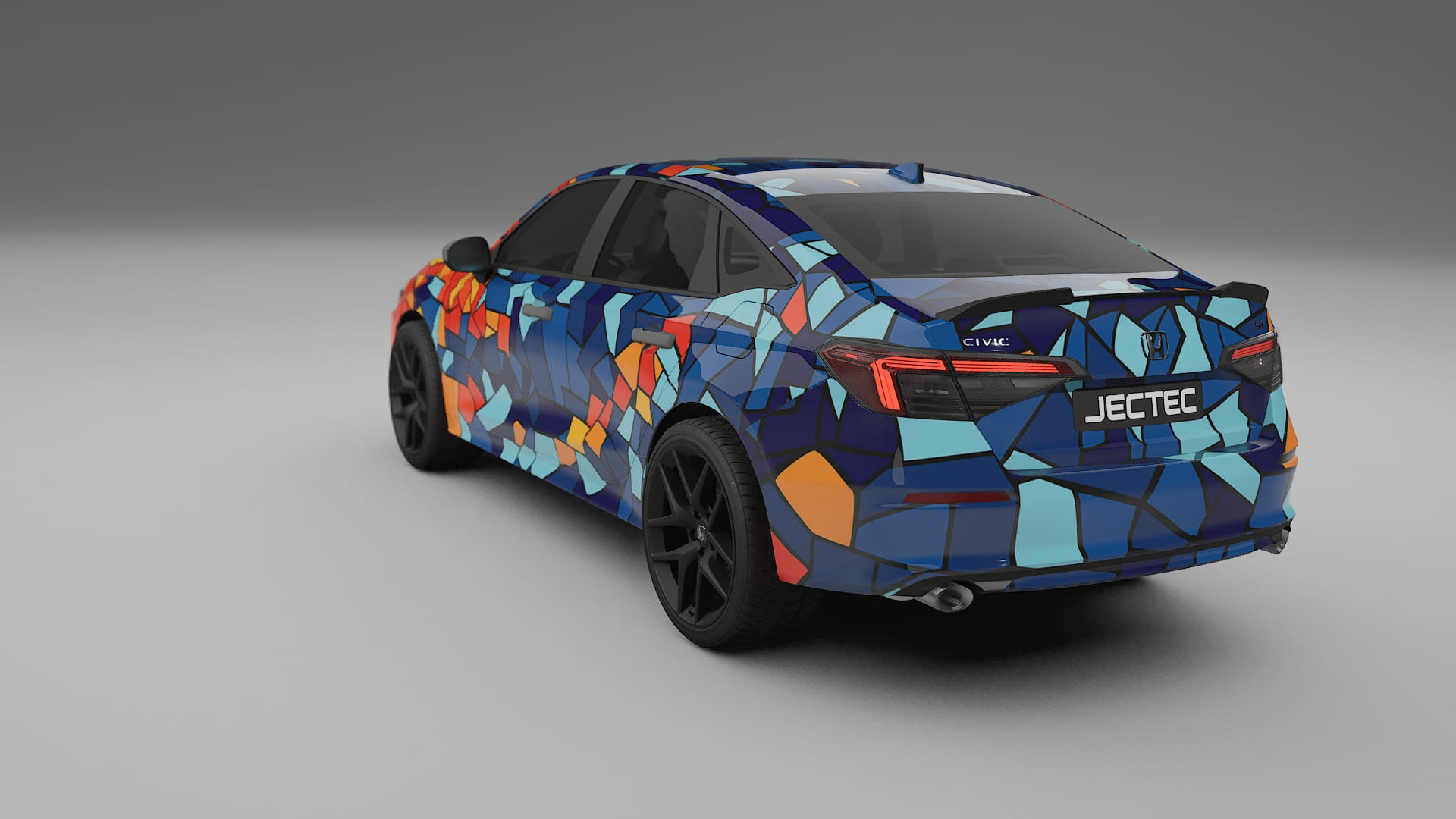 Honda Civic Si BARCELONA – Ontworpen Wrap PPF Kit van Printbaar Polyurethaanfolie