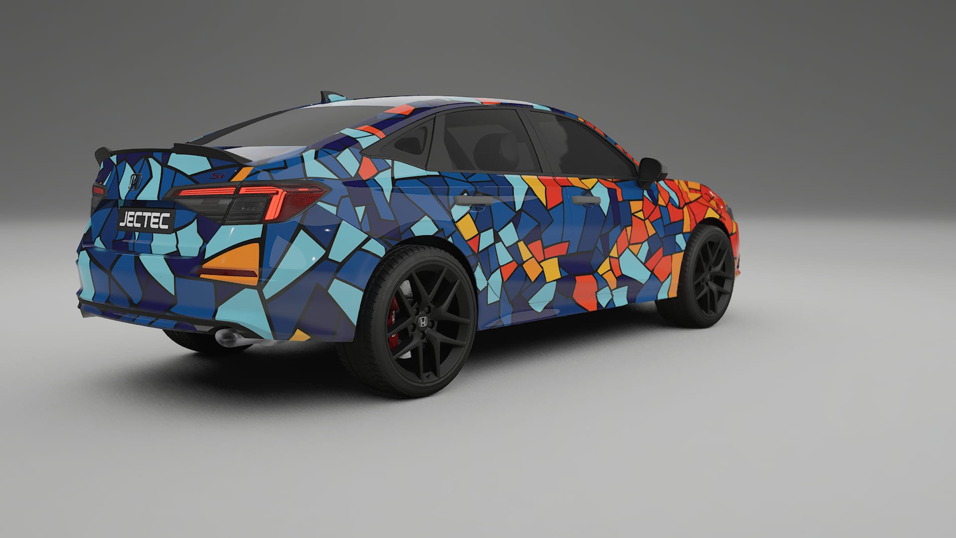 Honda Civic Si BARCELONA – Ontworpen Wrap PPF Kit van Printbaar Polyurethaanfolie